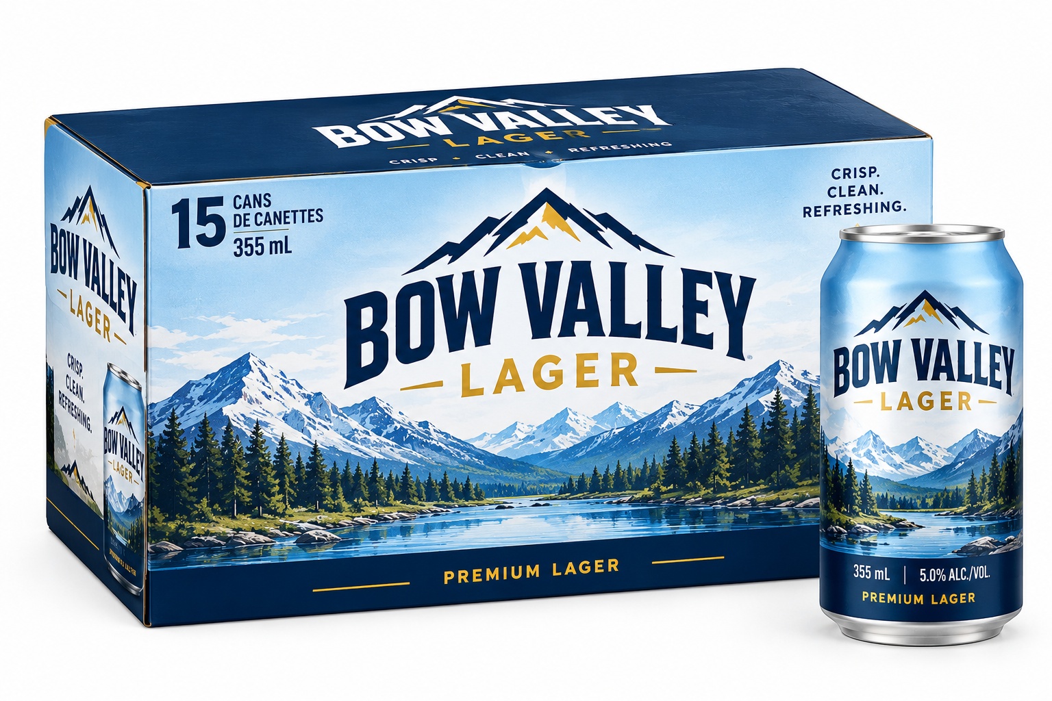 Bow Valley Lager (355 ml x 15 ct)
