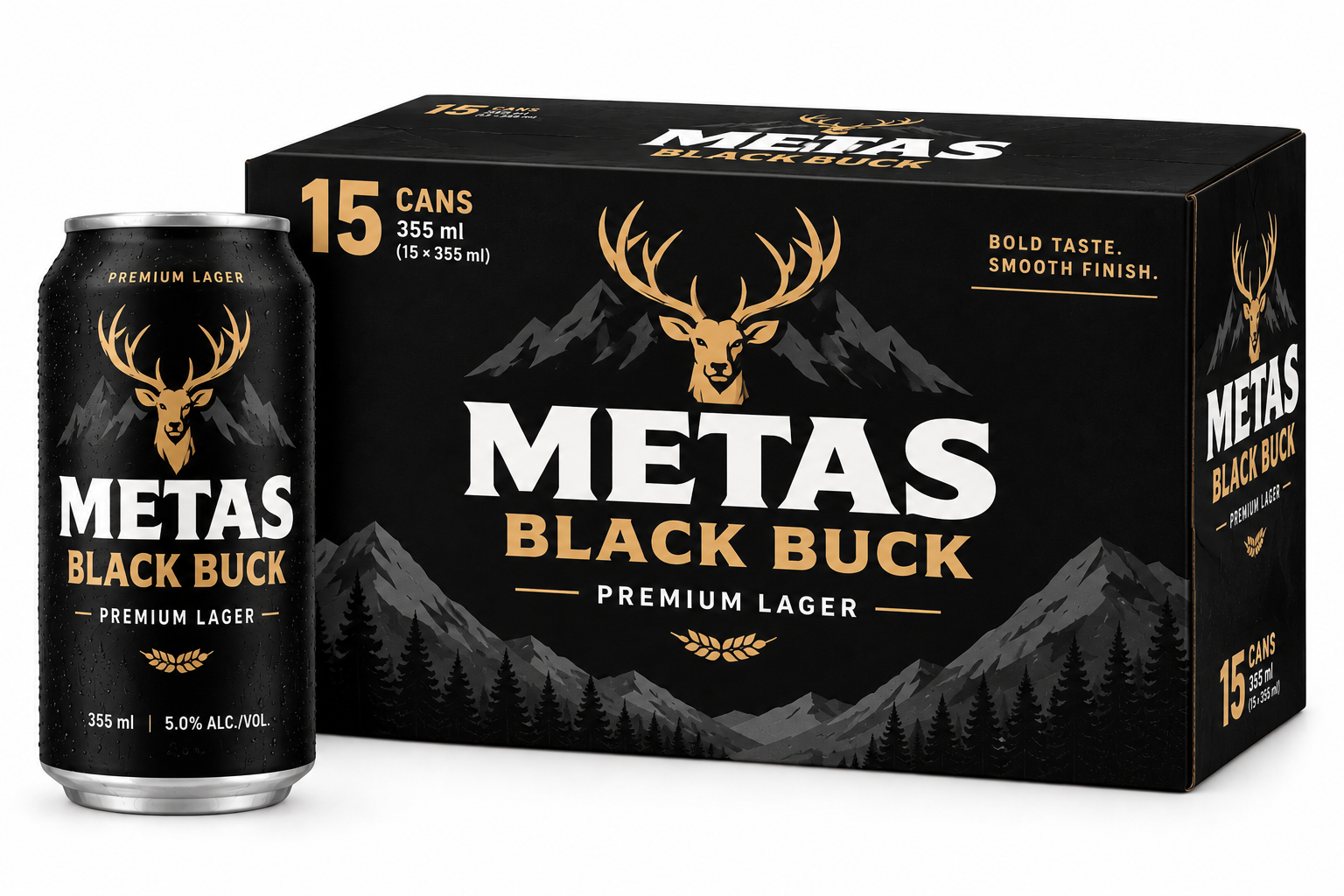 Metas Black Buck (15 × 355 ml)