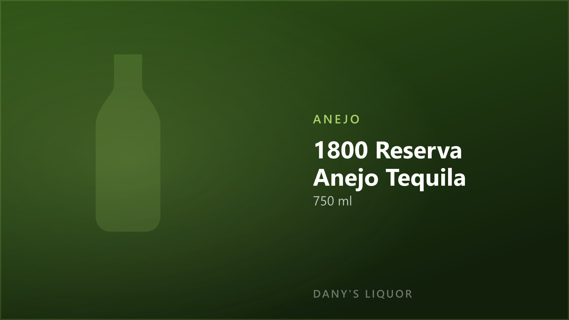 1800 Reserva Anejo Tequila (750 ml)