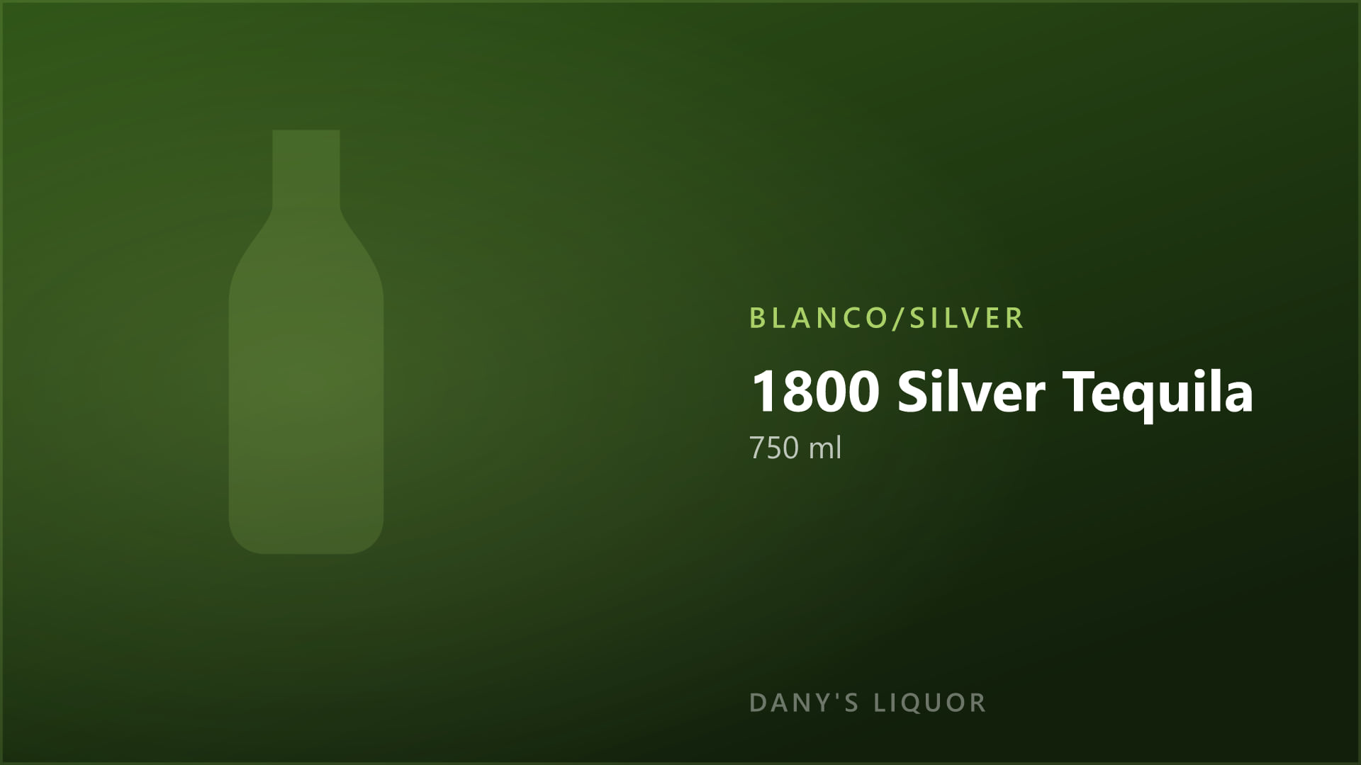 1800 Silver Tequila (750 ml)