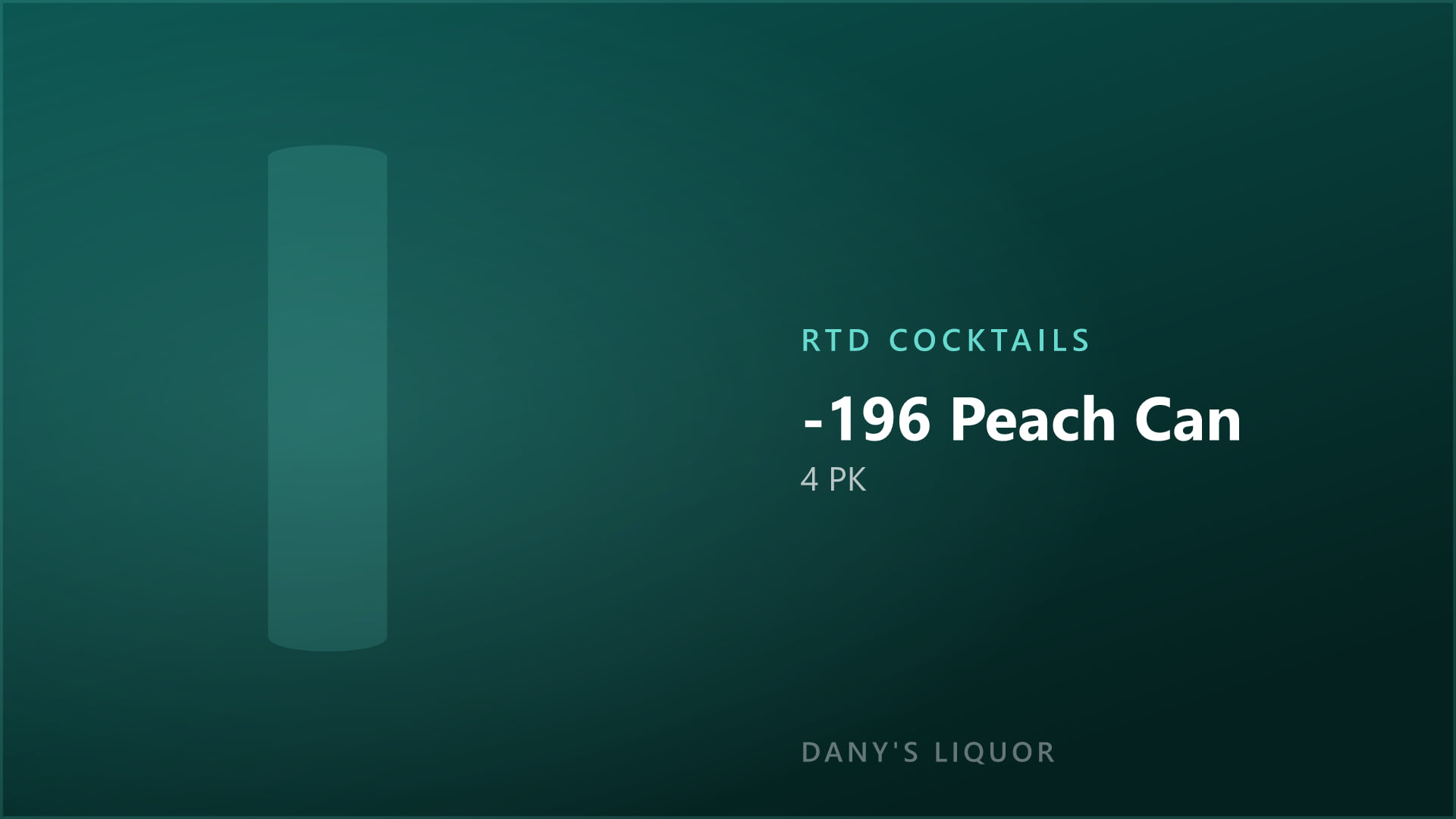 -196 Peach Can (4 PK)