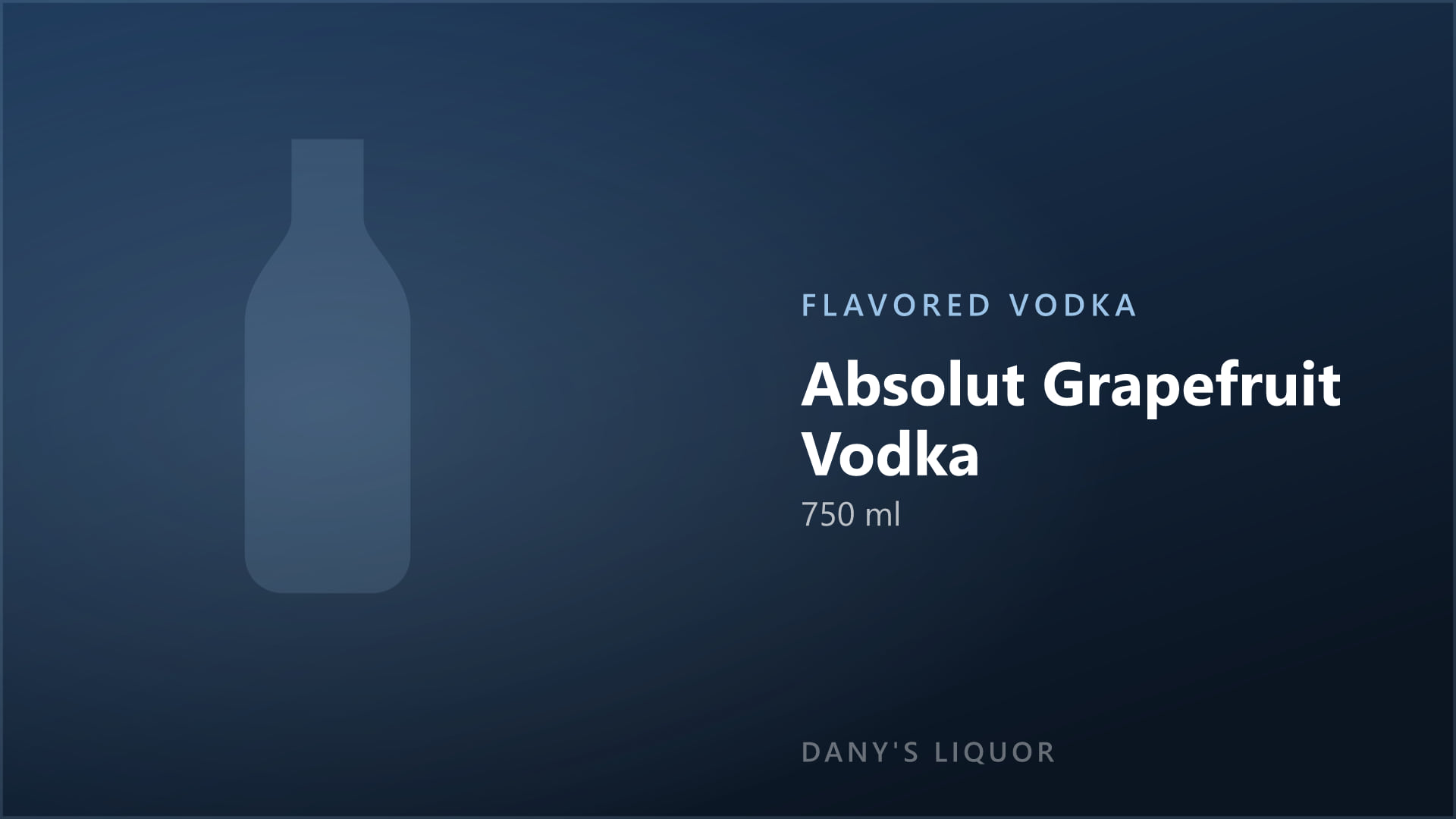 Absolut Grapefruit Vodka (750 ml)