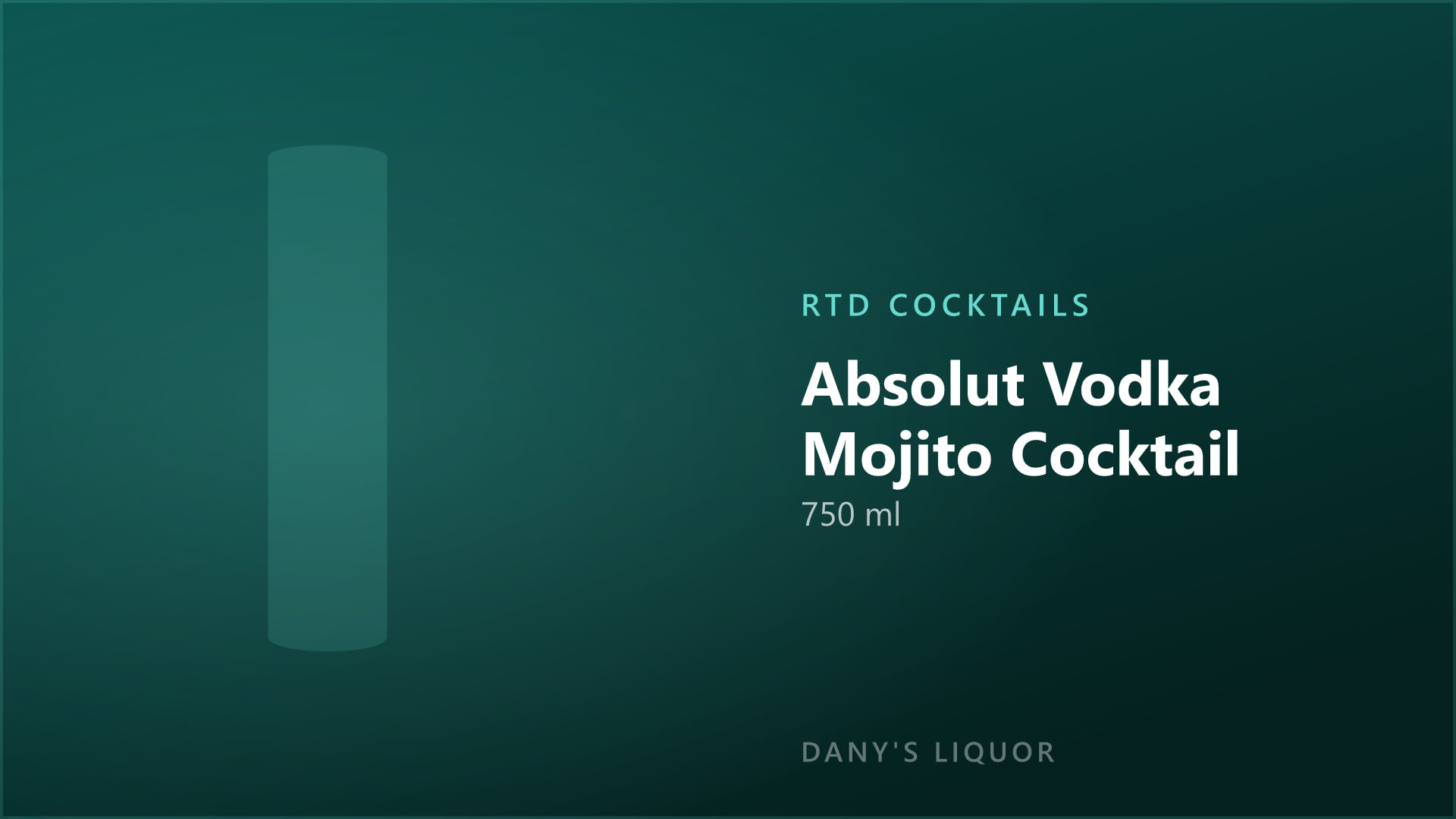 Absolut Vodka Mojito Cocktail (750 ml)