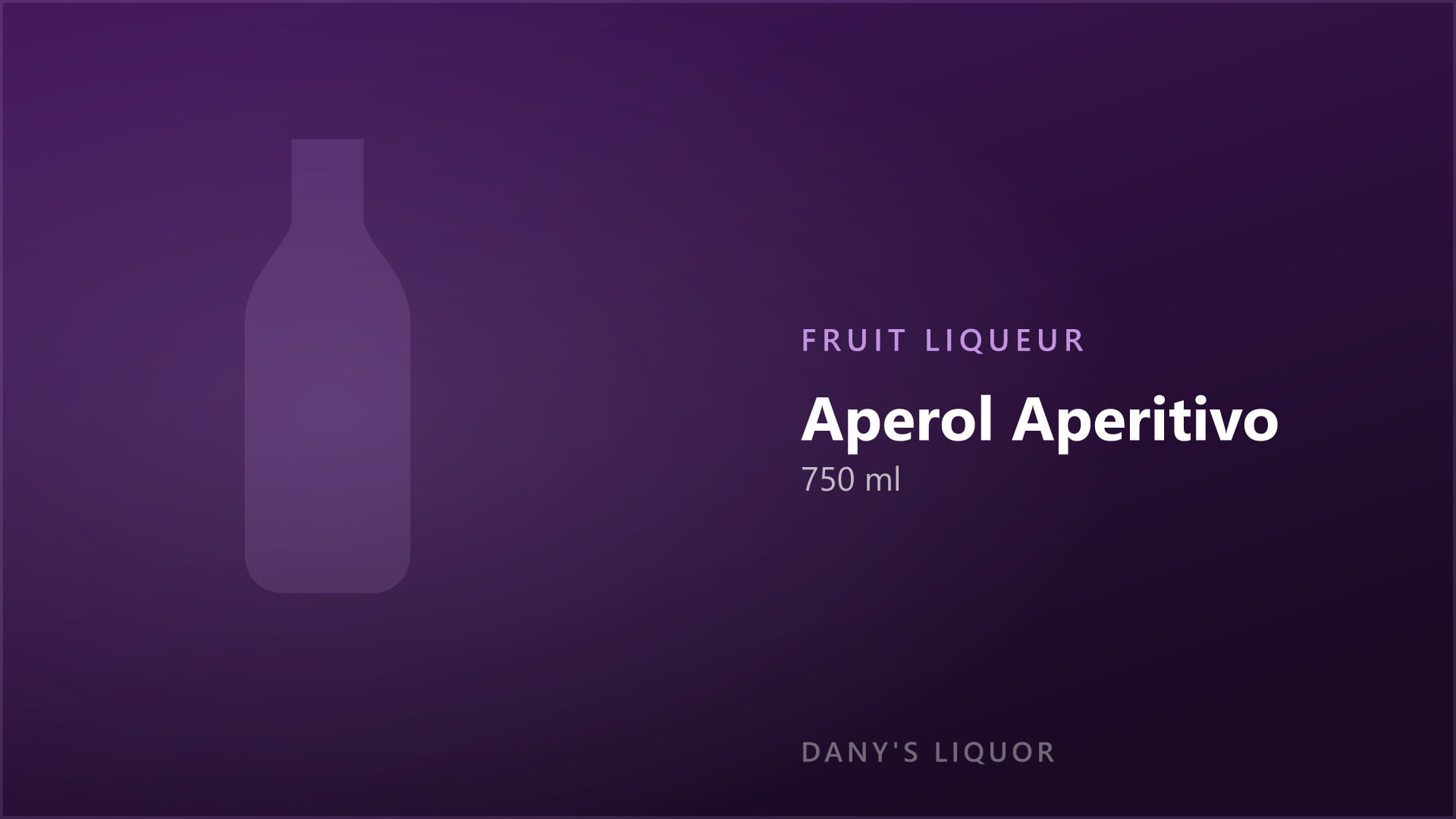 Aperol Aperitivo (750 ml)