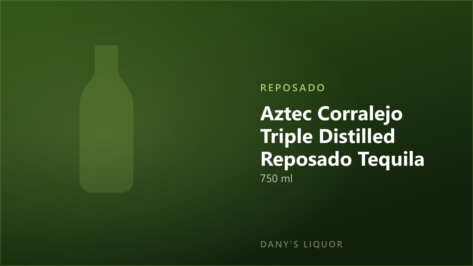 Aztec Corralejo Triple Distilled Reposado Tequila (750 ml)