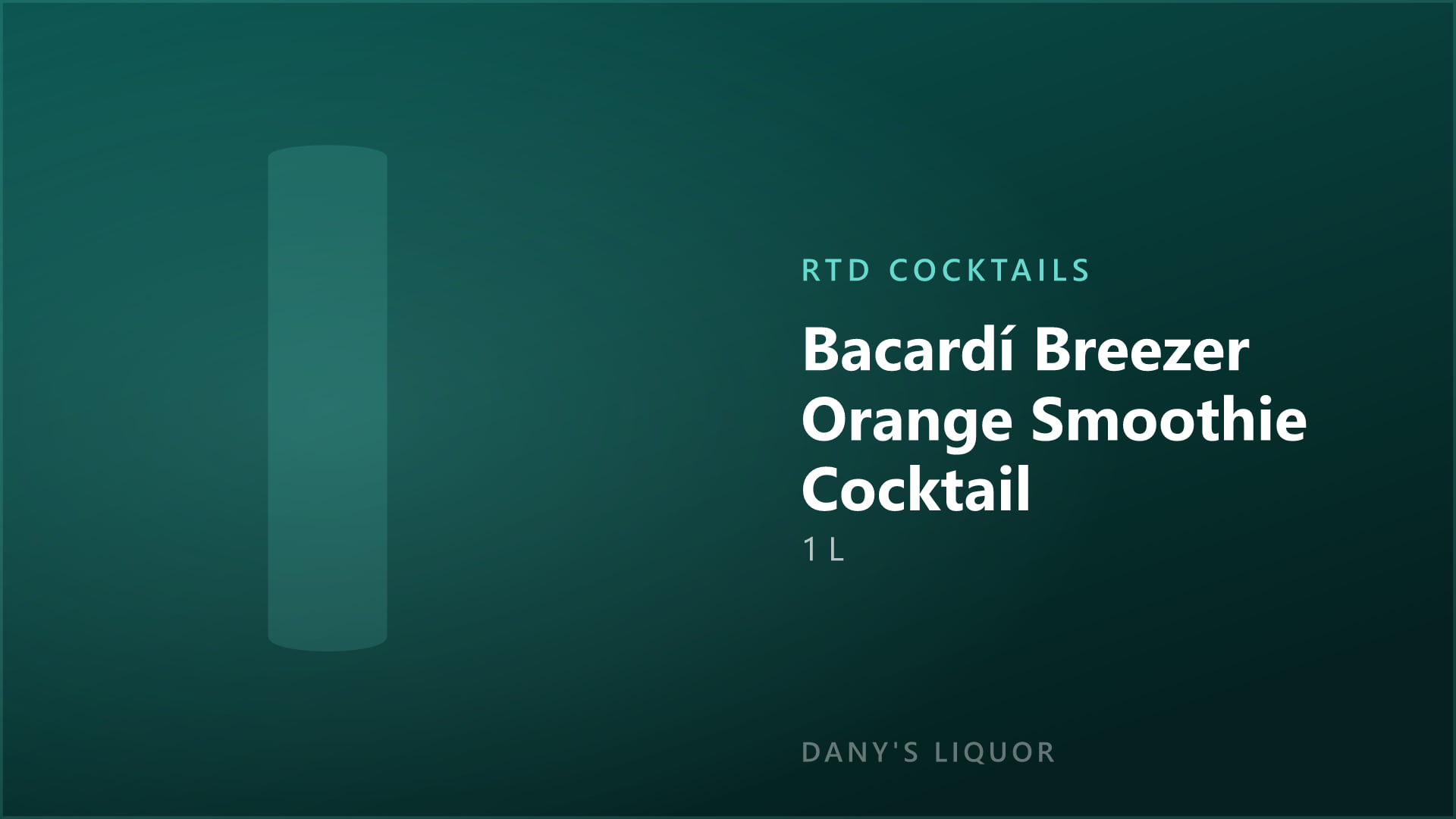Bacardí Breezer Orange Smoothie Cocktail (1 L)