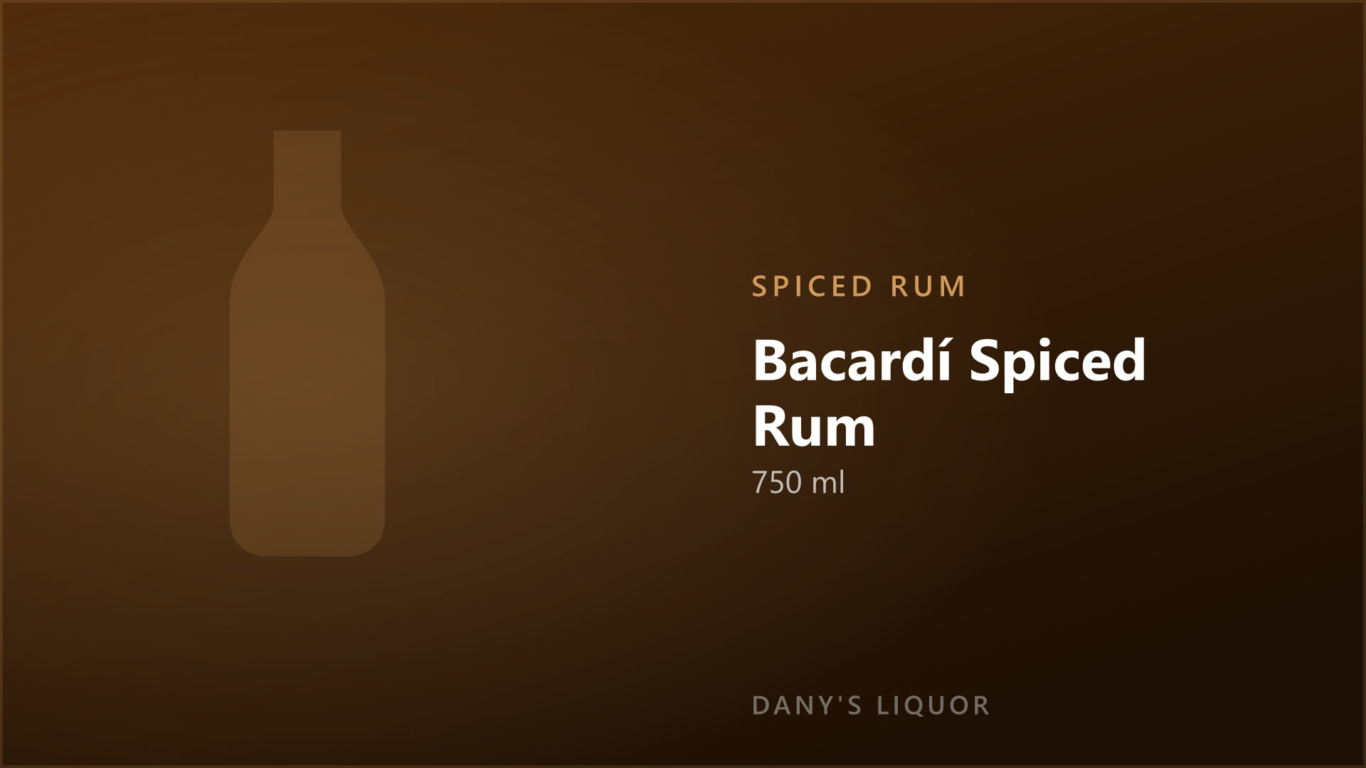 Bacardí Spiced Rum (750 ml)