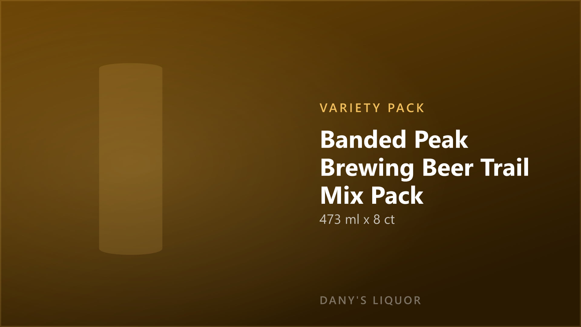 Banded Peak Brewing Beer Trail Mix Pack (473 ml x 8 ct)