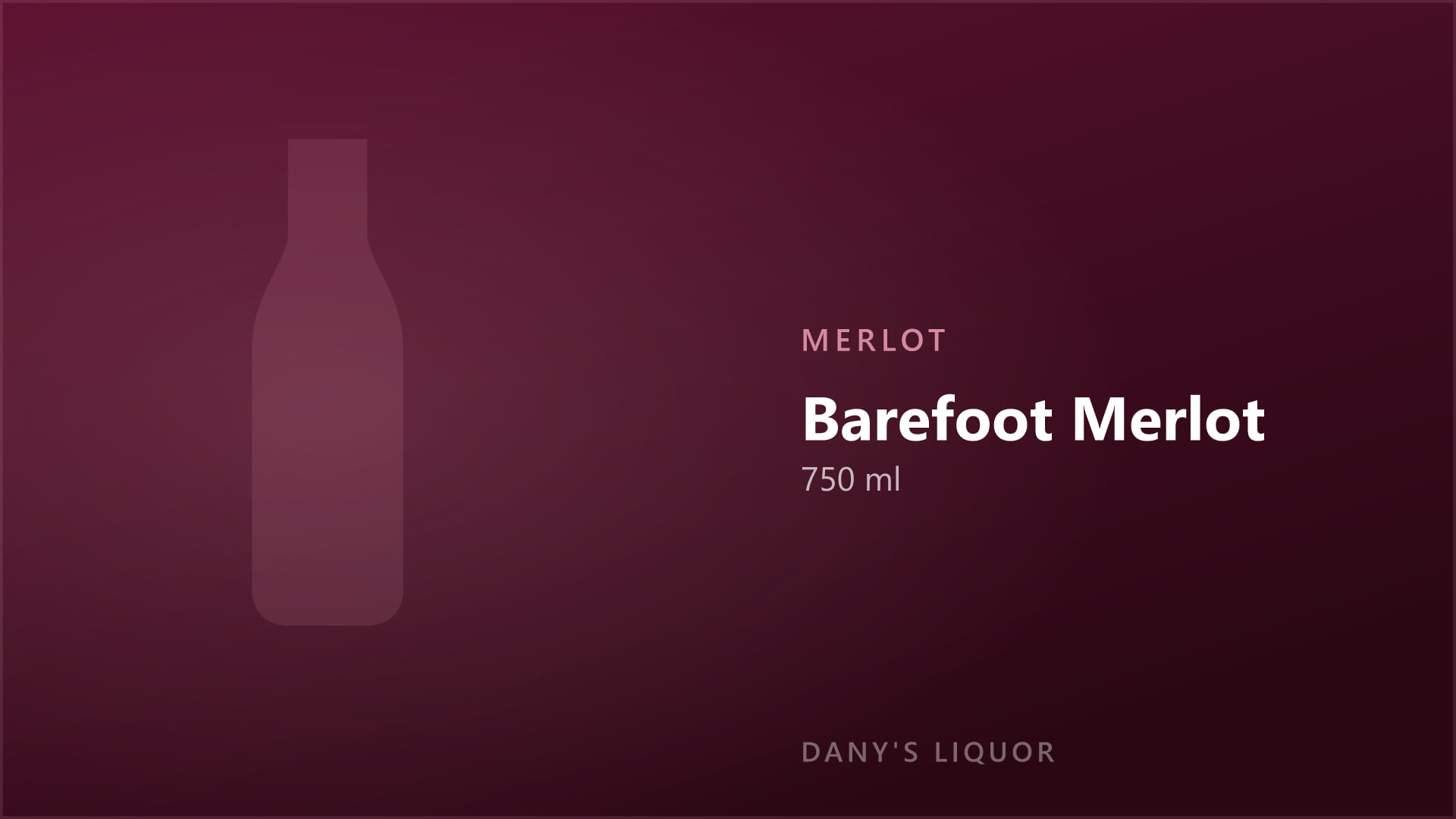 Barefoot Merlot (750 ml)