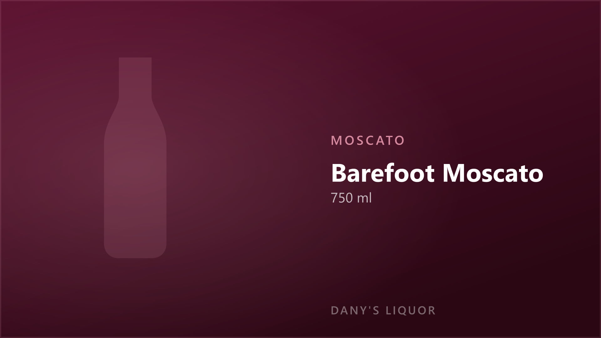 Barefoot Moscato (750 ml)