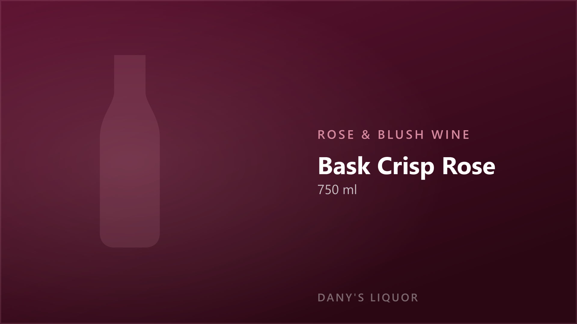 Bask Crisp Rose (750 ml)
