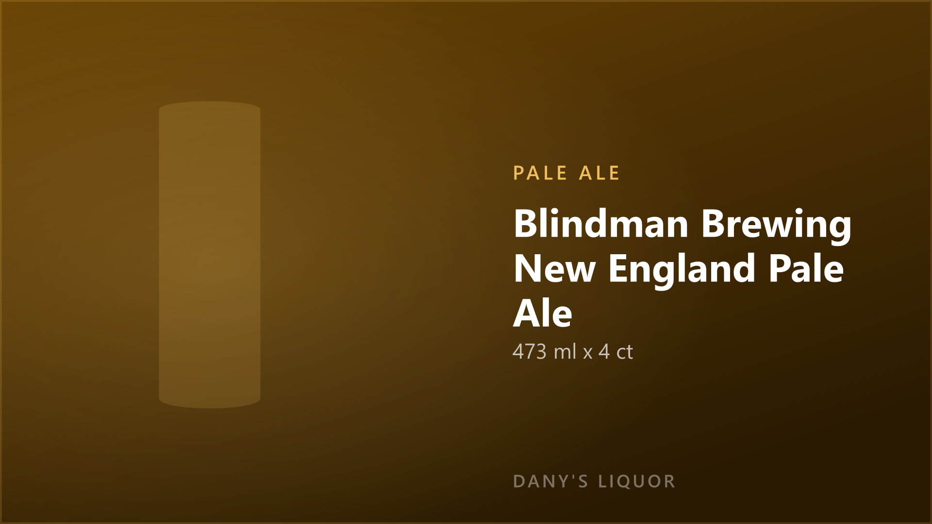 Blindman Brewing New England Pale Ale (473 ml x 4 ct)