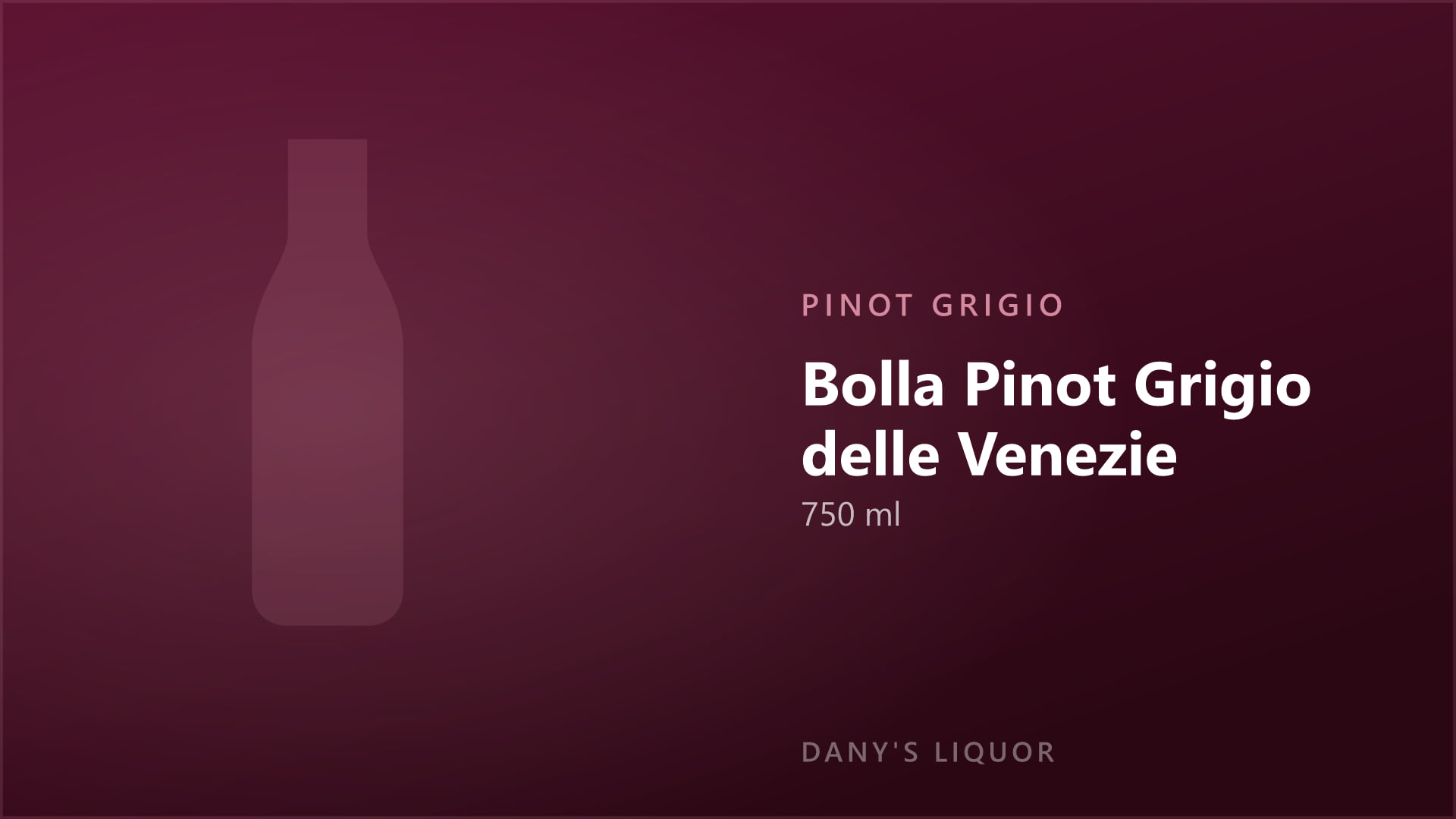 Bolla Pinot Grigio delle Venezie (750 ml)