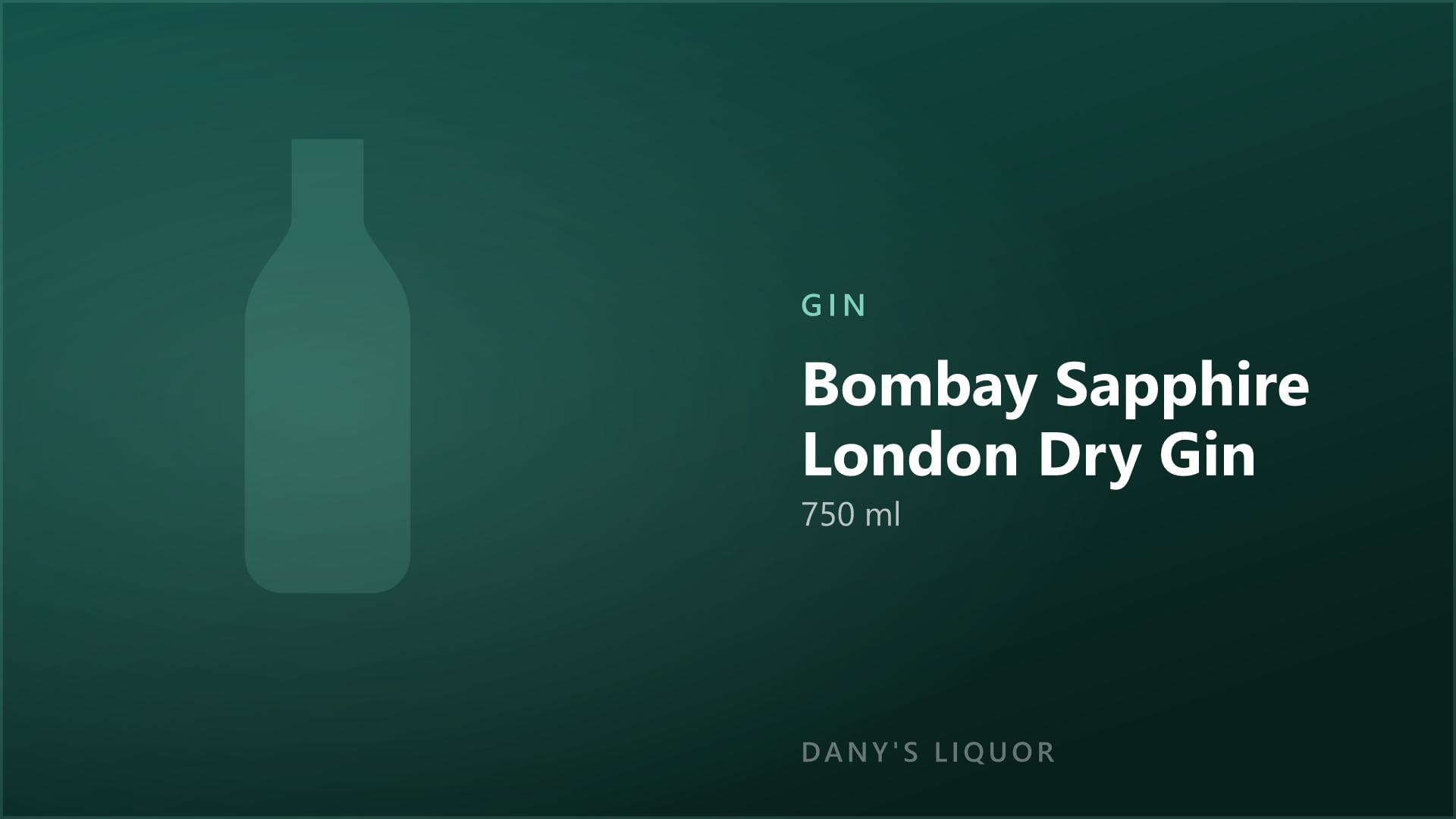 Bombay Sapphire London Dry Gin (750 ml)