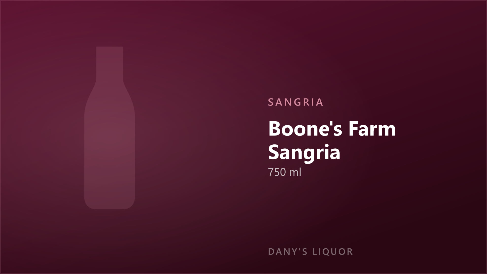 Boone's Farm Sangria (750 ml)