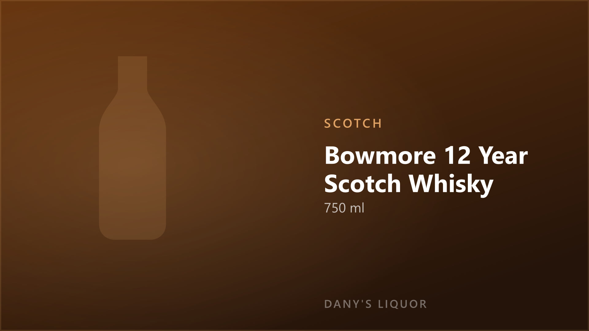 Bowmore 12 Year Scotch Whisky (750 ml)