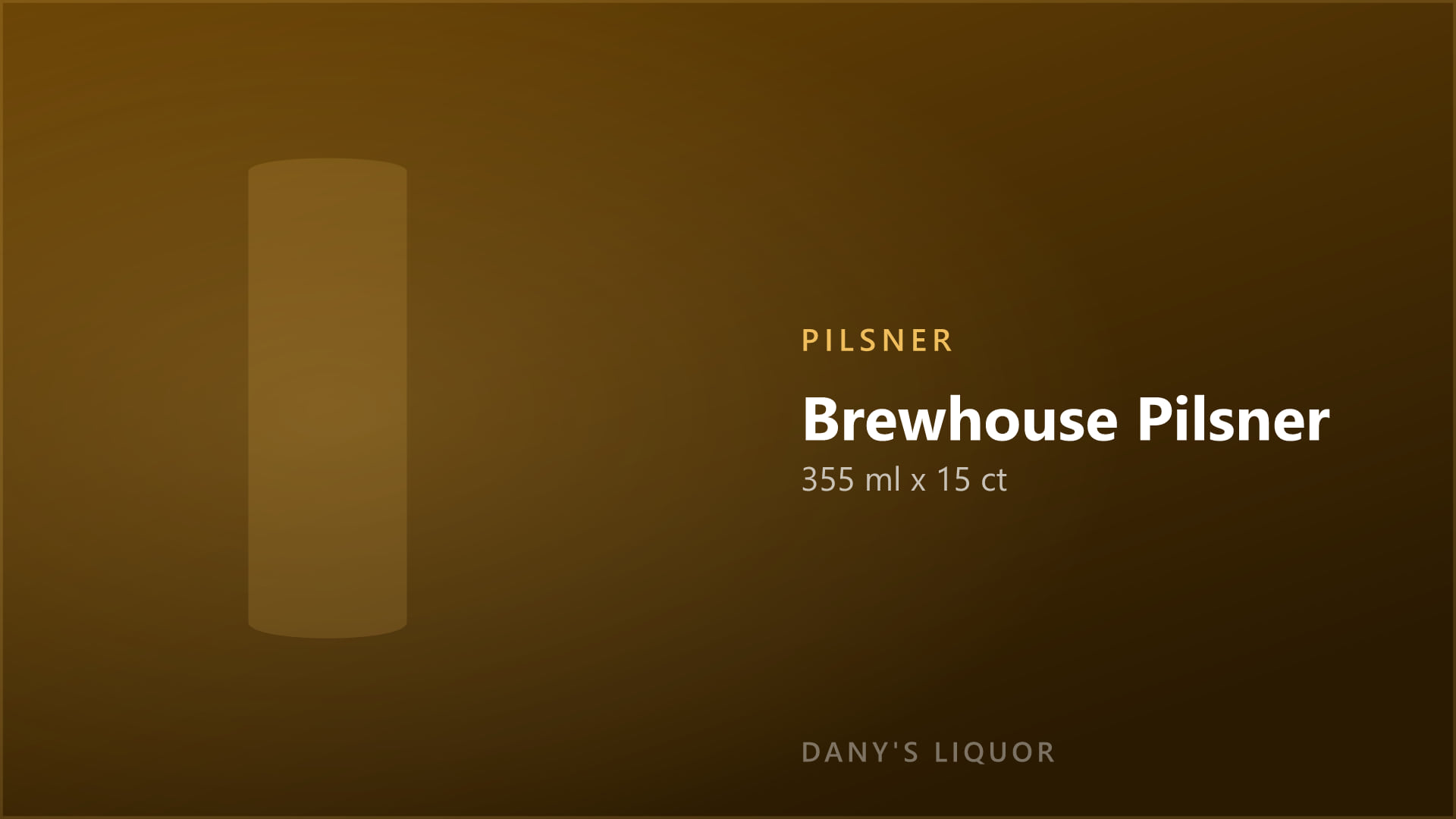 Brewhouse Pilsner (355 ml x 15 ct)