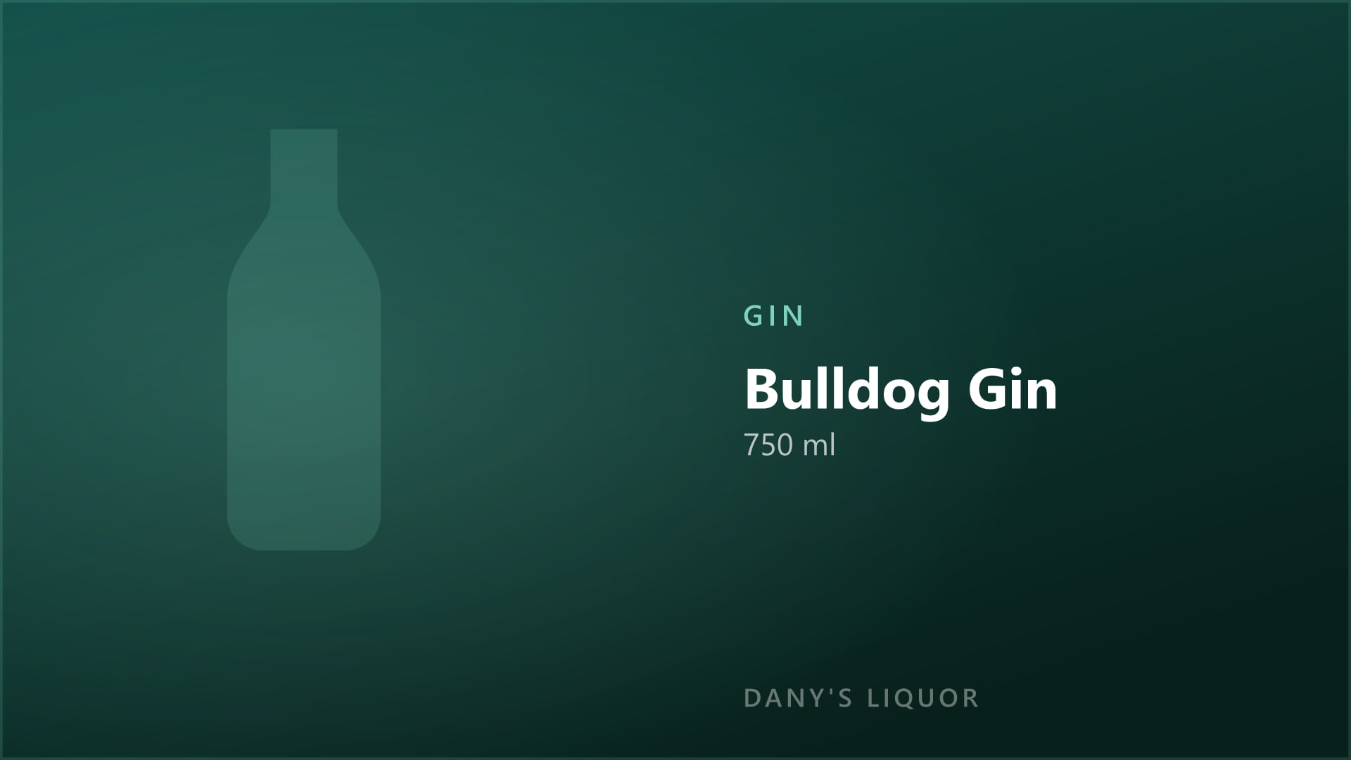 Bulldog Gin (750 ml)