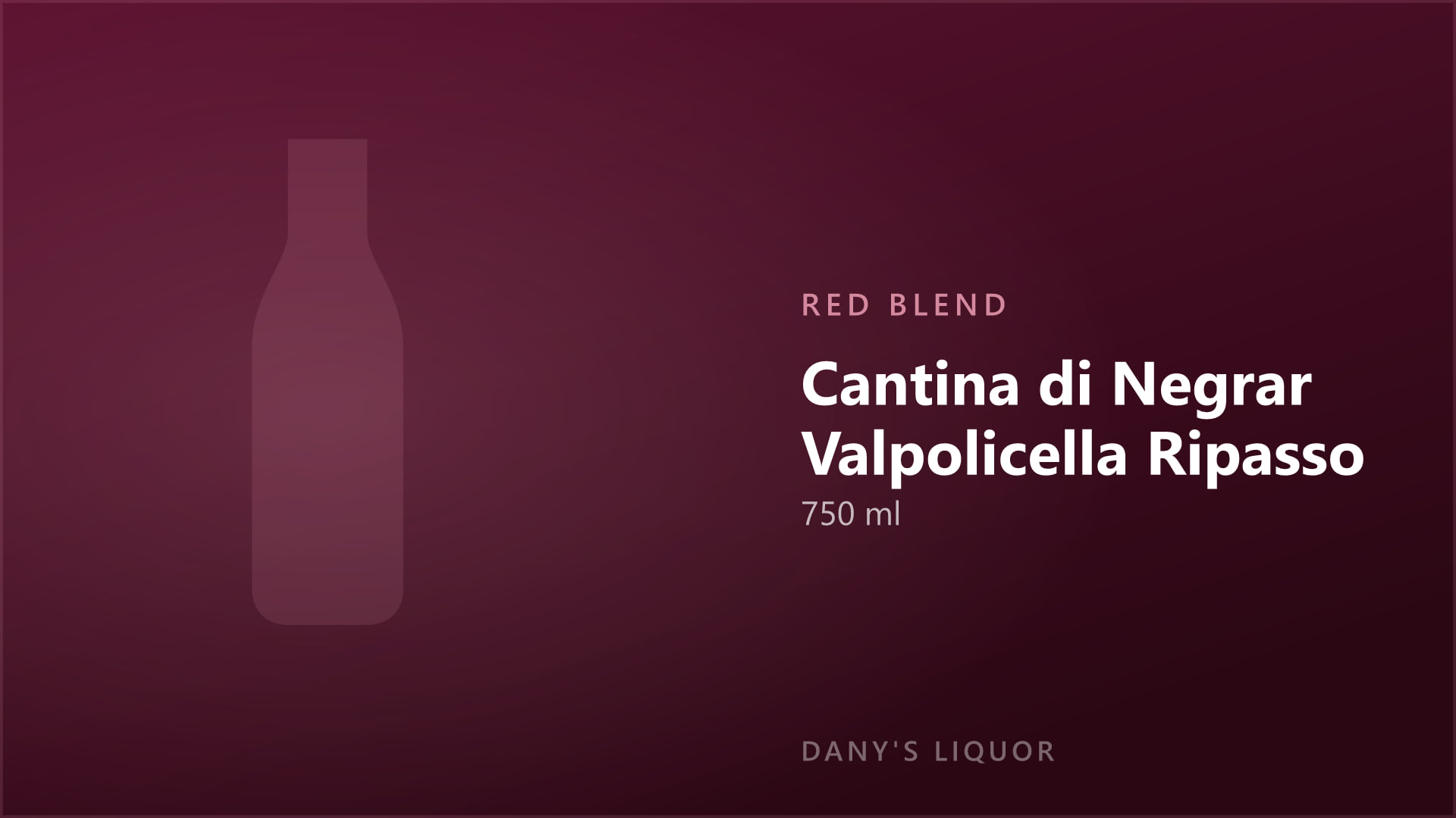 Cantina di Negrar Valpolicella Ripasso (750 ml)