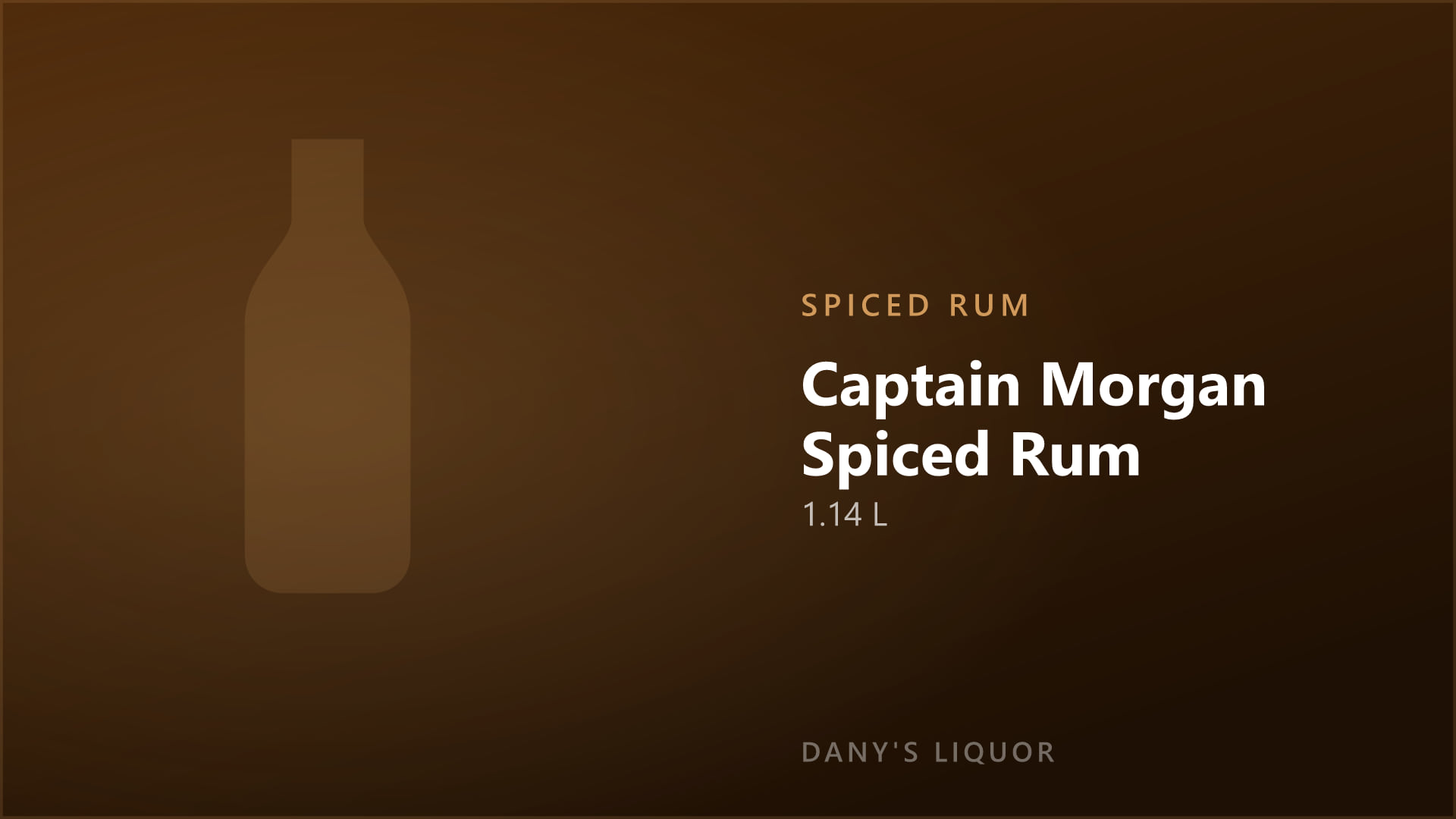 Captain Morgan Spiced Rum (1.14 L)