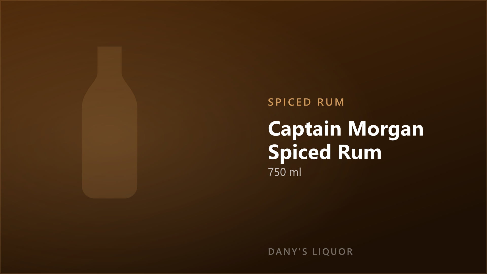Captain Morgan Spiced Rum (750 ml)