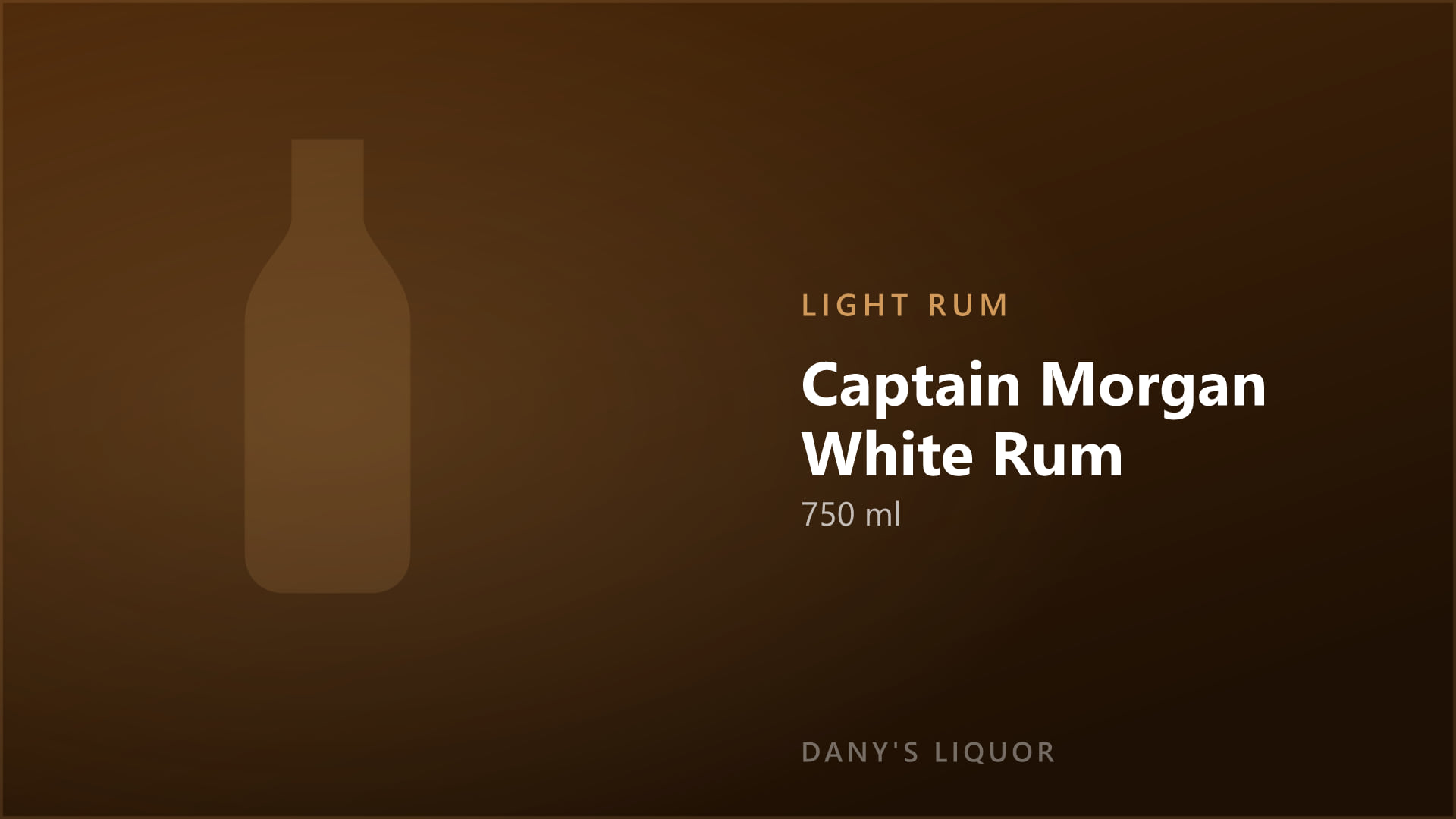 Captain Morgan White Rum (750 ml)