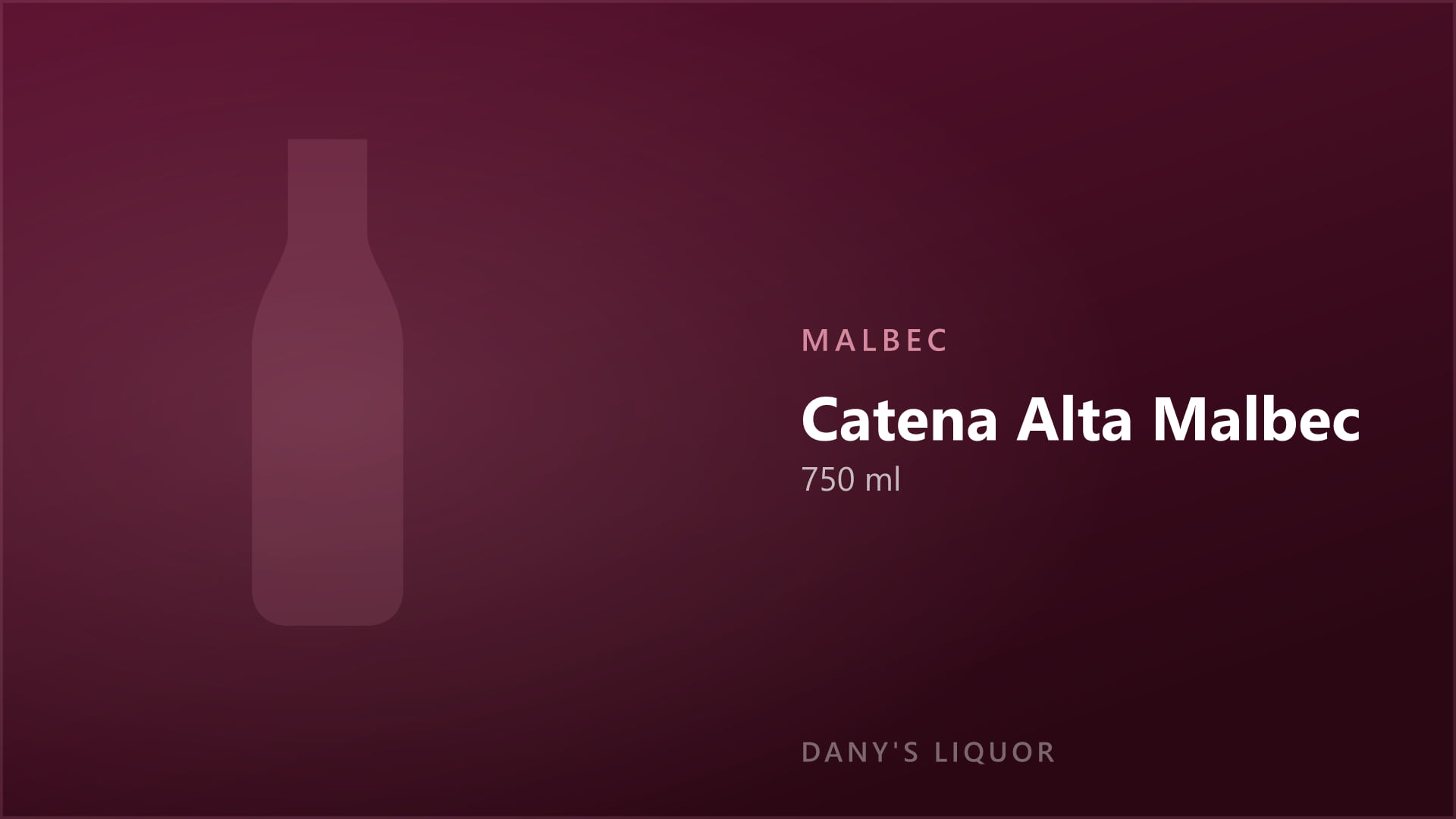 Catena Alta Malbec (750 ml)