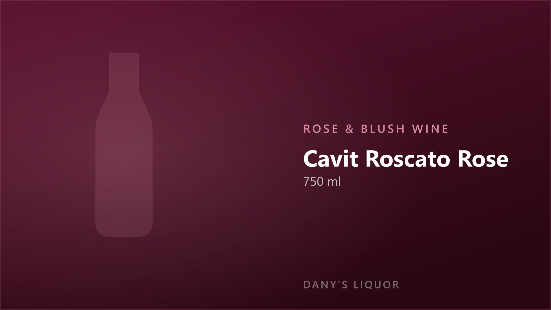 Cavit Roscato Rose (750 ml)