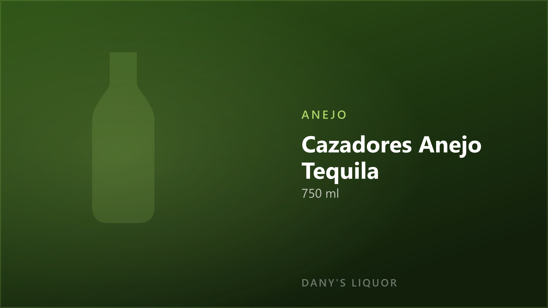 Cazadores Anejo Tequila (750 ml)