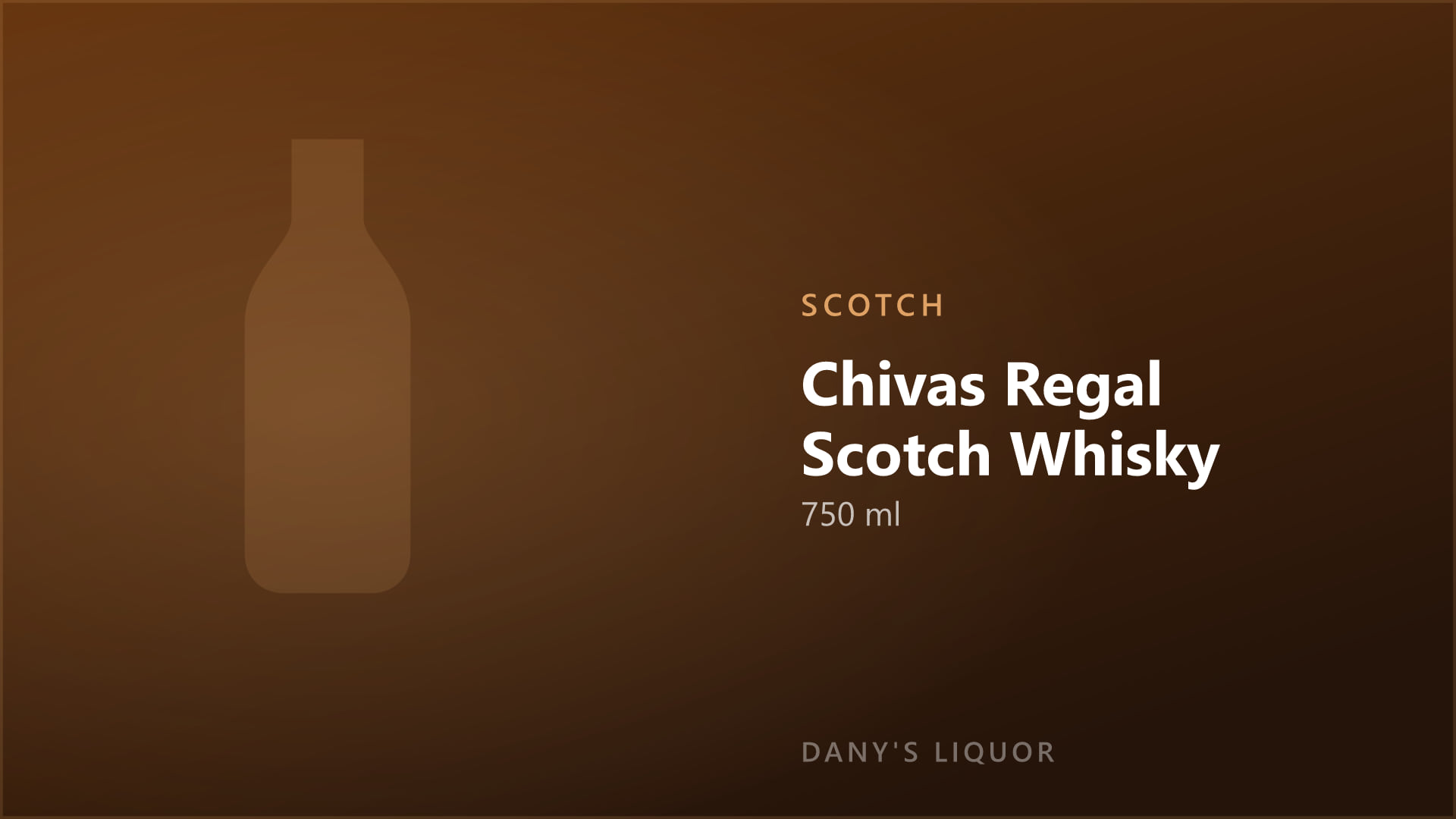 Chivas Regal Scotch Whisky (750 ml)
