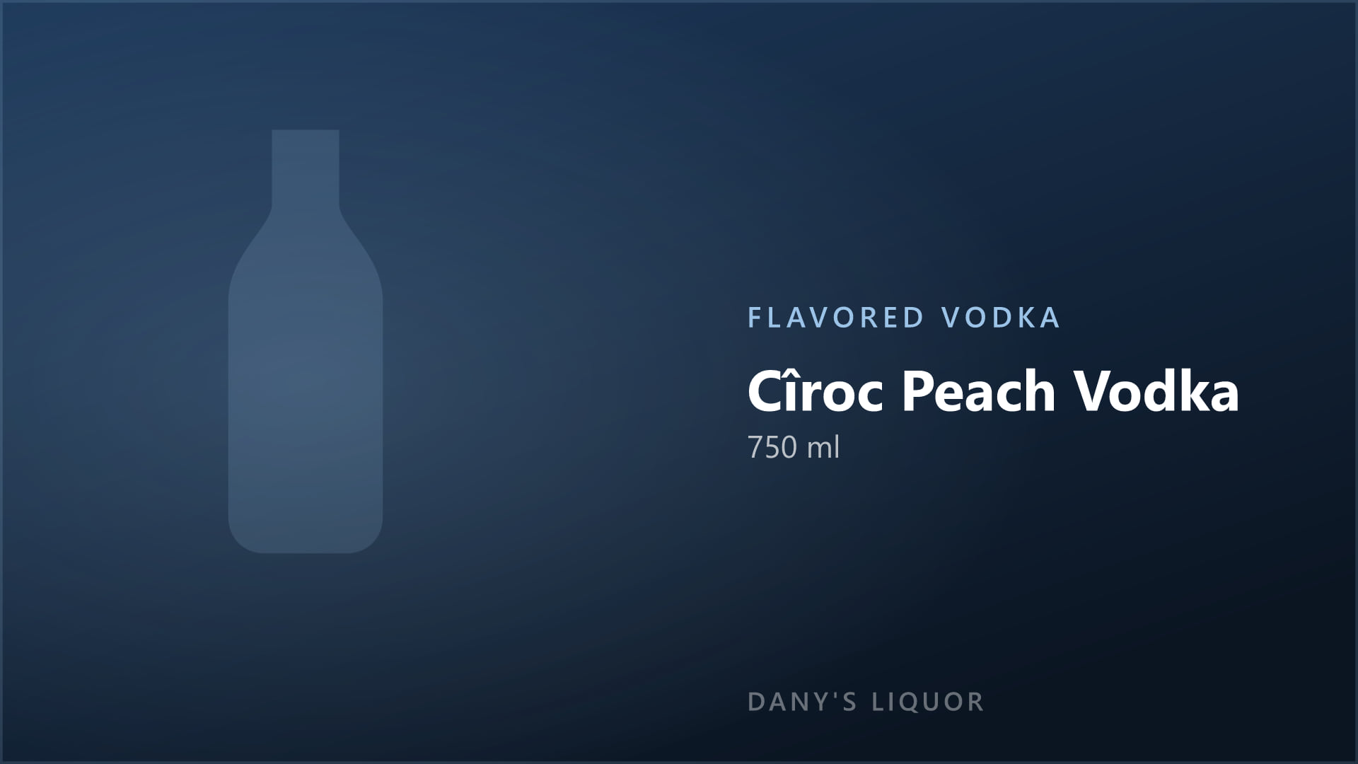 Cîroc Peach Vodka (750 ml)