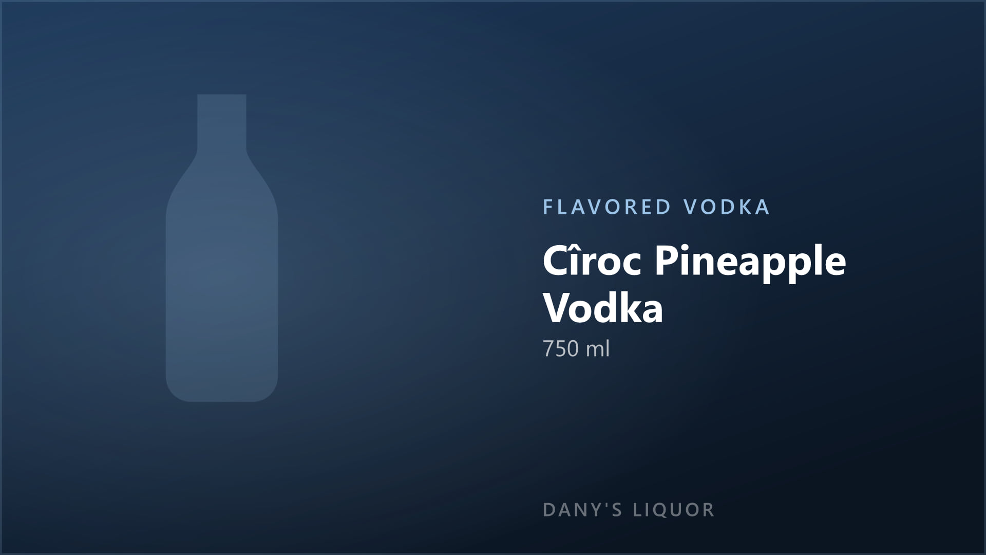 Cîroc Pineapple Vodka (750 ml)