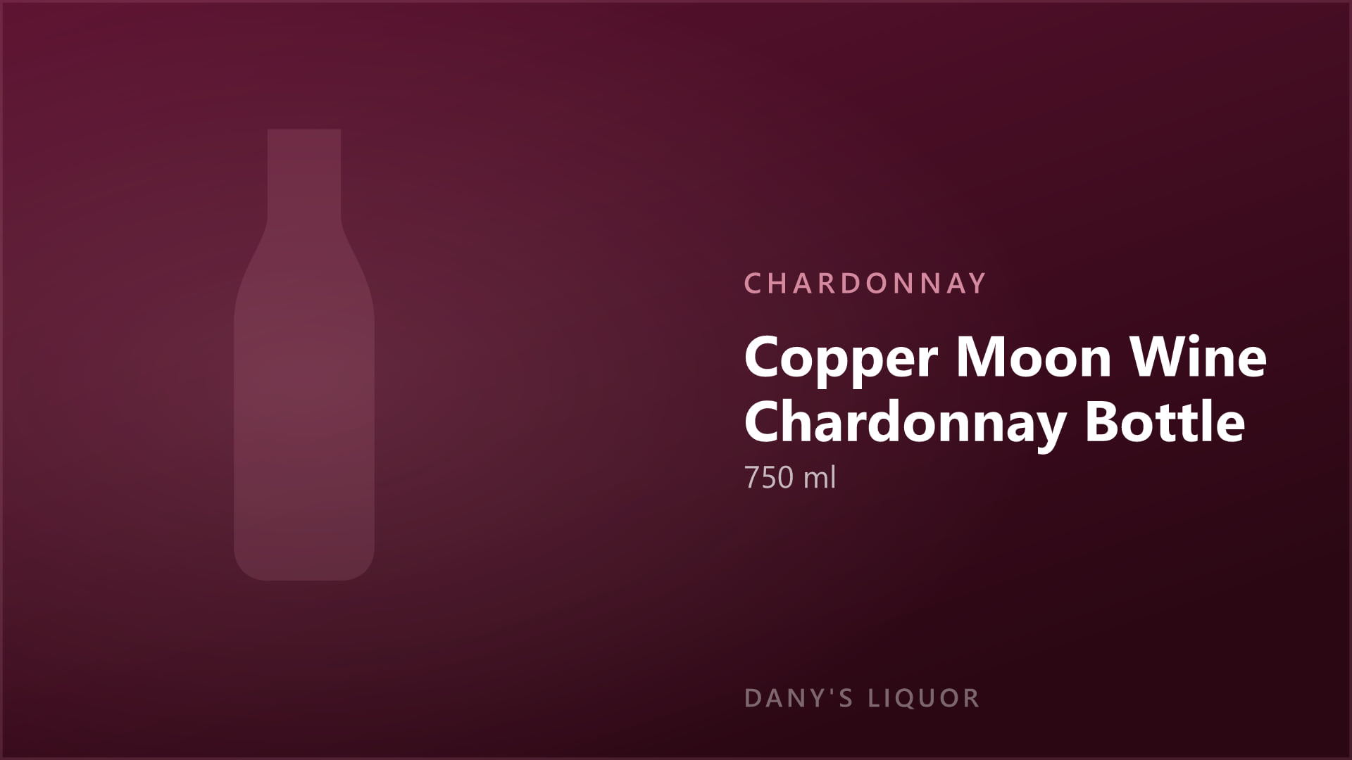 Copper Moon Wine Chardonnay Bottle (750 ml)