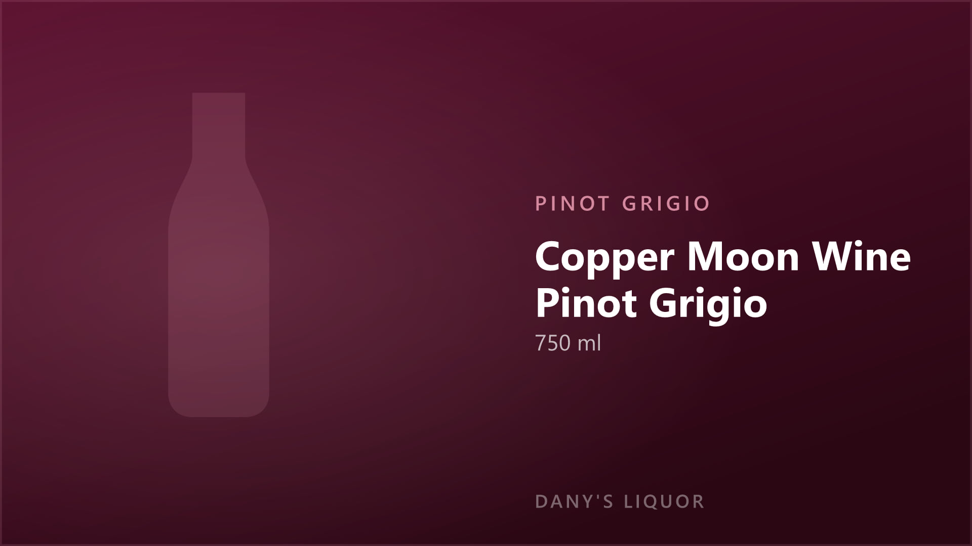 Copper Moon Wine Pinot Grigio (750 ml)
