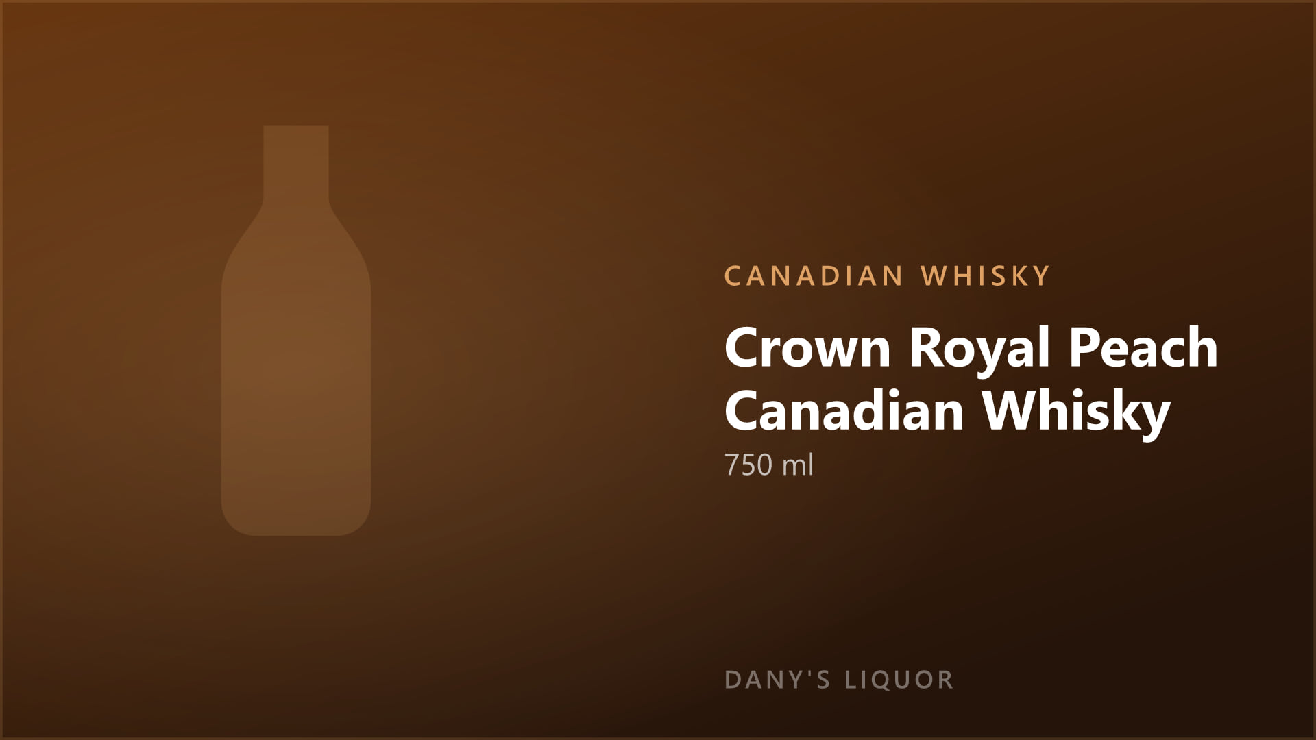 Crown Royal Peach Canadian Whisky (750 ml)