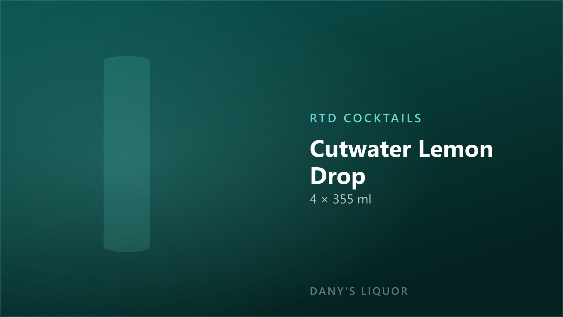 Cutwater Lemon Drop (4 × 355 ml)