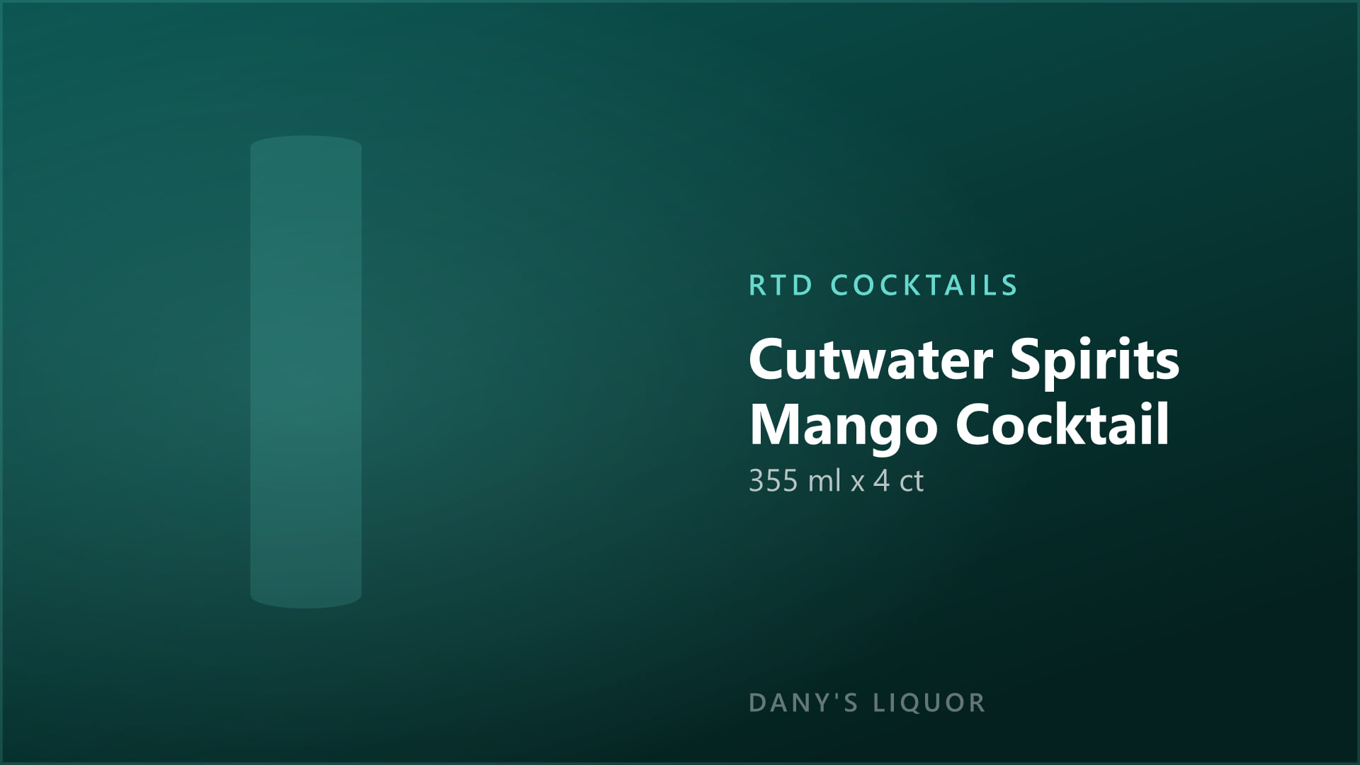 Cutwater Spirits Mango Cocktail (355 ml x 4 ct)