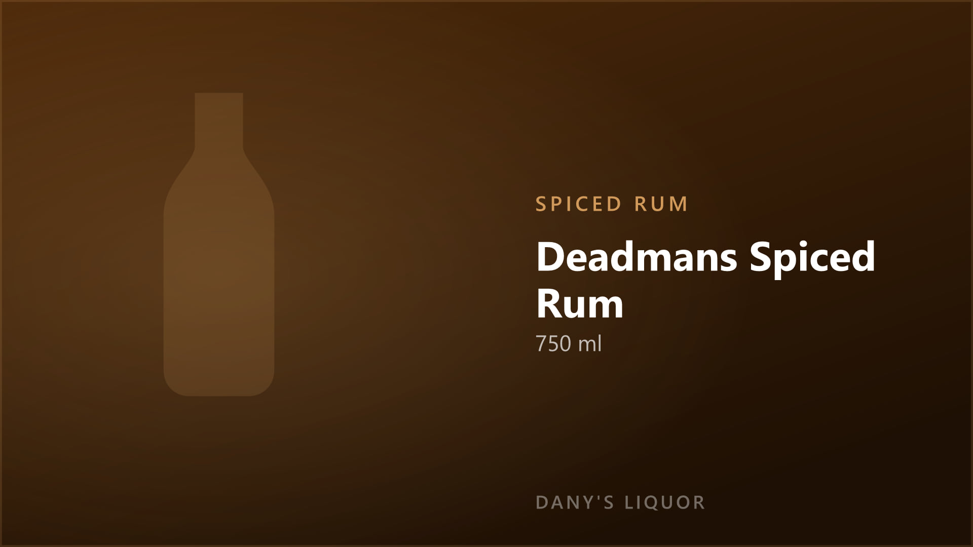 Deadmans Spiced Rum (750 ml)