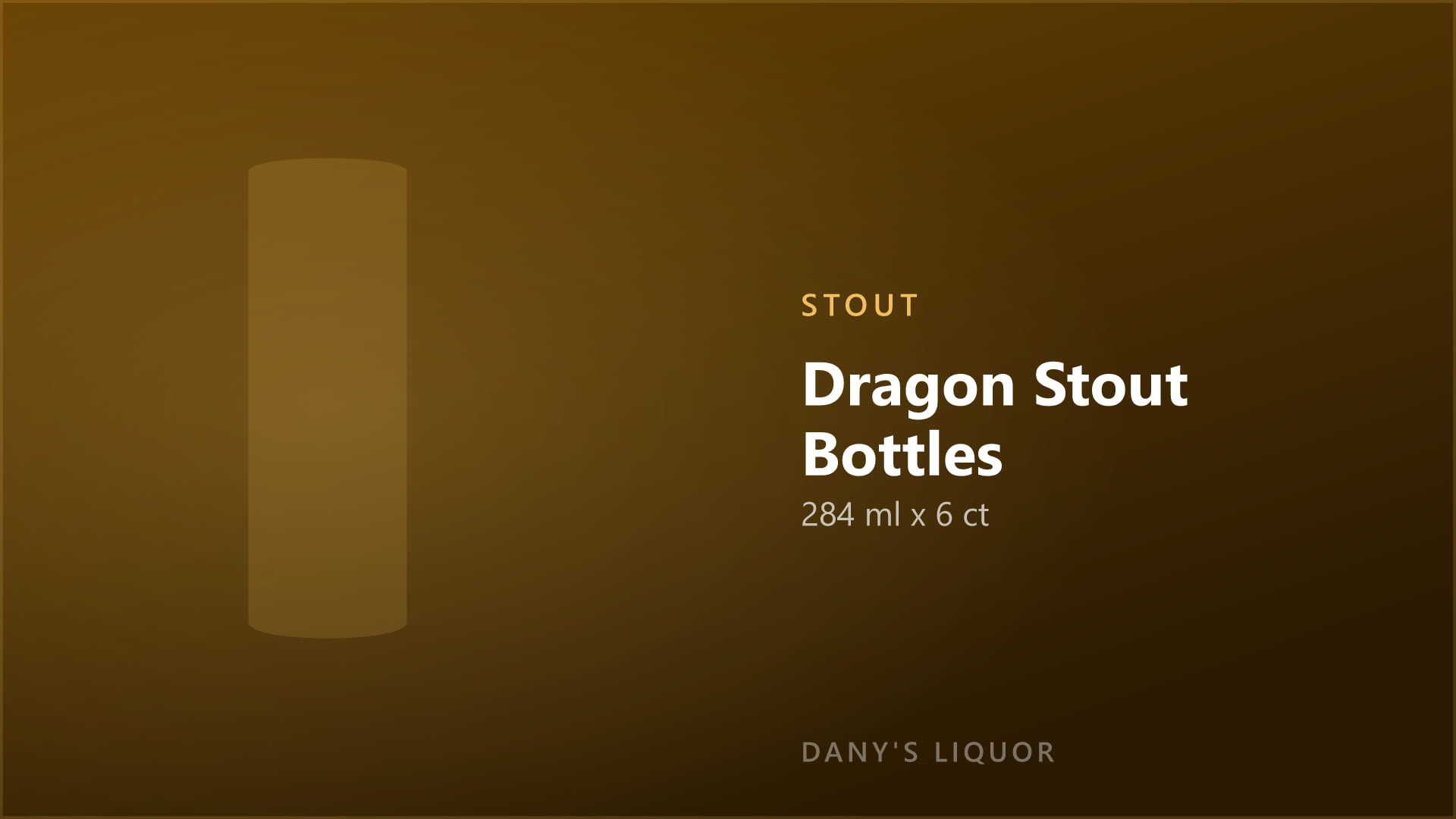 Dragon Stout Bottles (284 ml x 6 ct)