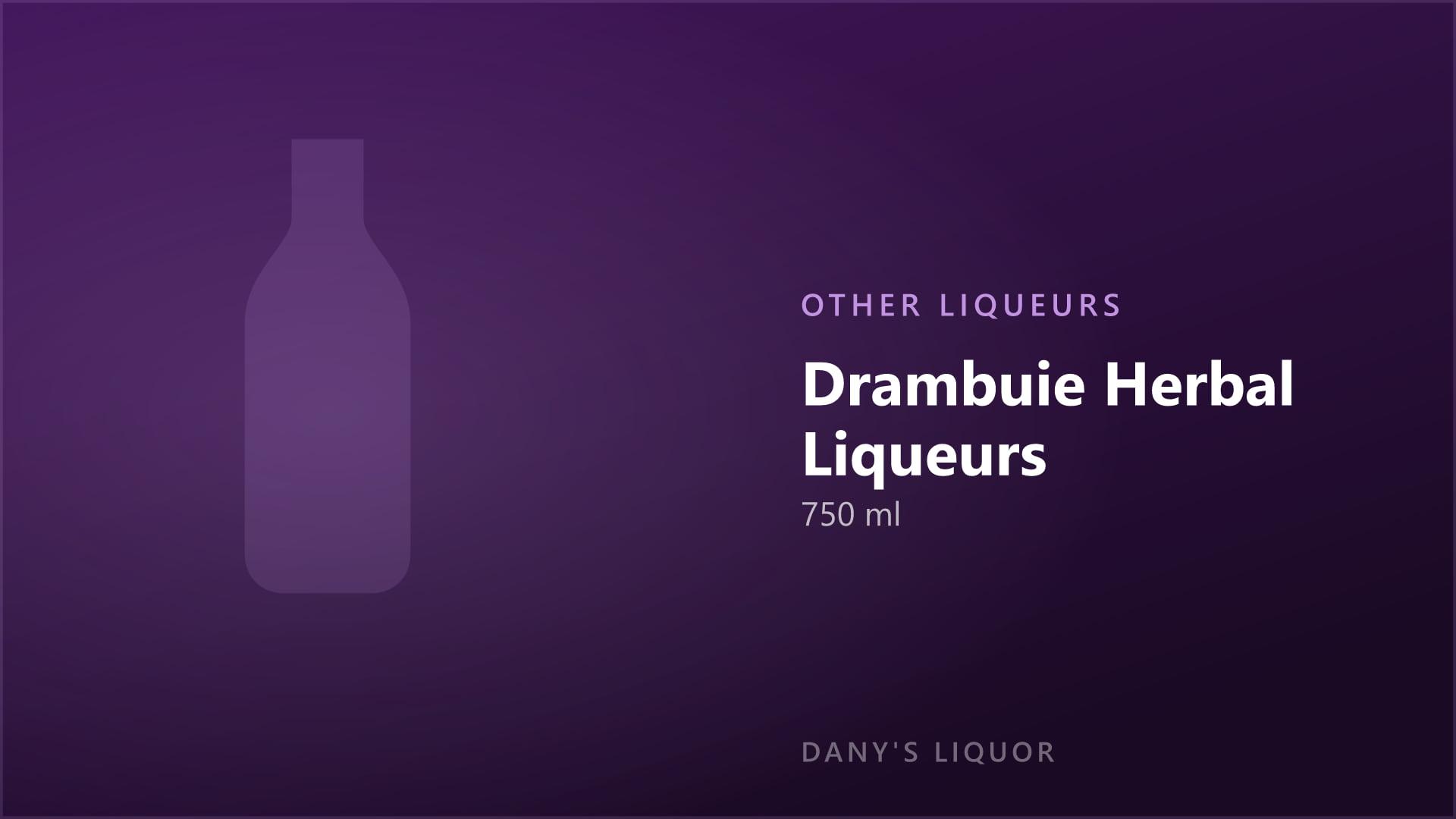 Drambuie Herbal Liqueurs (750 ml)