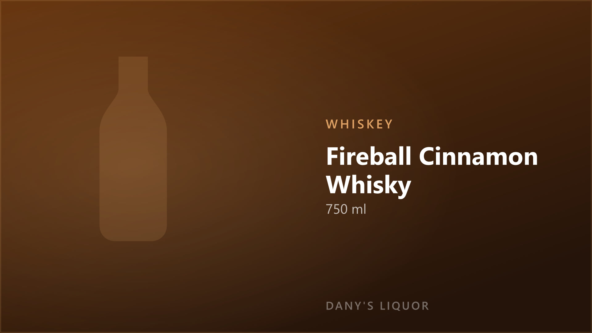 Fireball Cinnamon Whisky (750 ml)