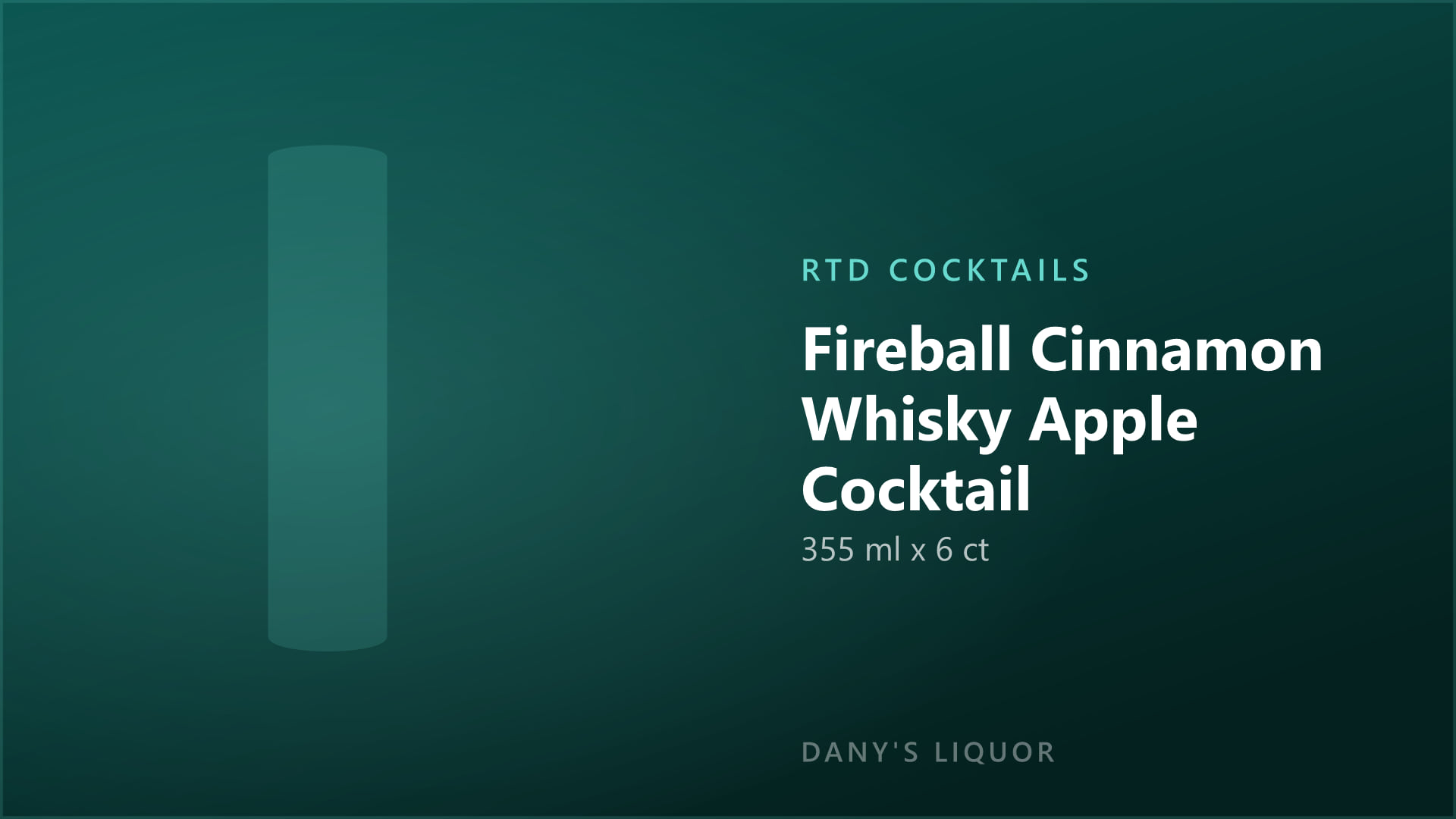 Fireball Cinnamon Whisky Apple Cocktail (355 ml x 6 ct)