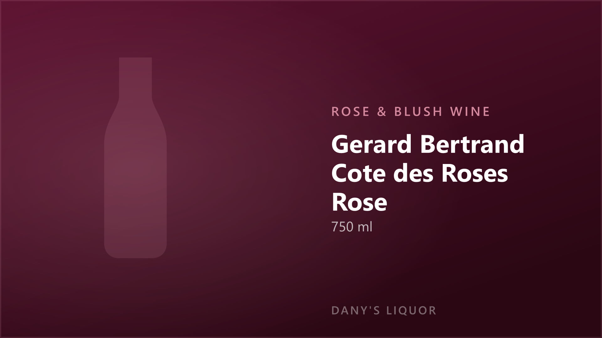 Gerard Bertrand Cote des Roses Rose (750 ml)