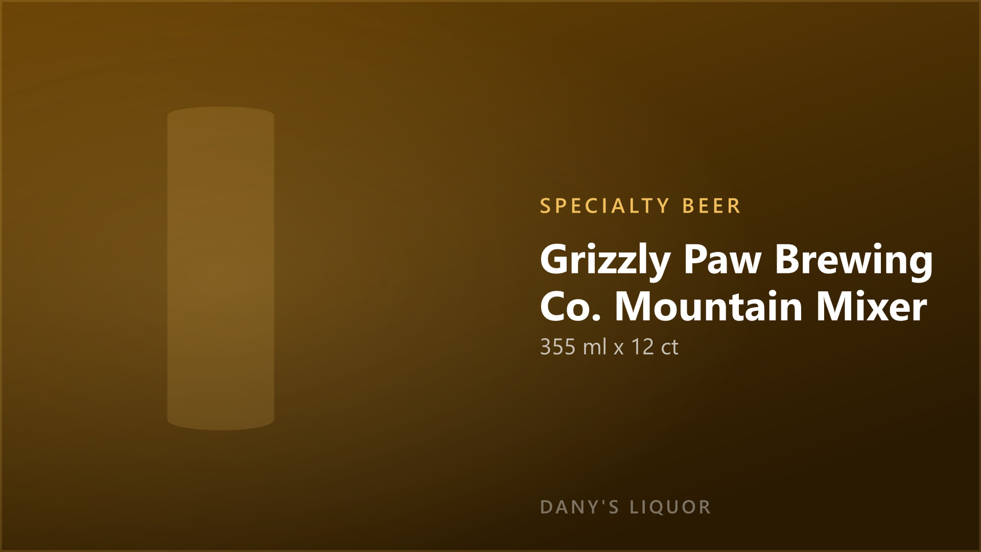 Grizzly Paw Brewing Co. Mountain Mixer (355 ml x 12 ct)