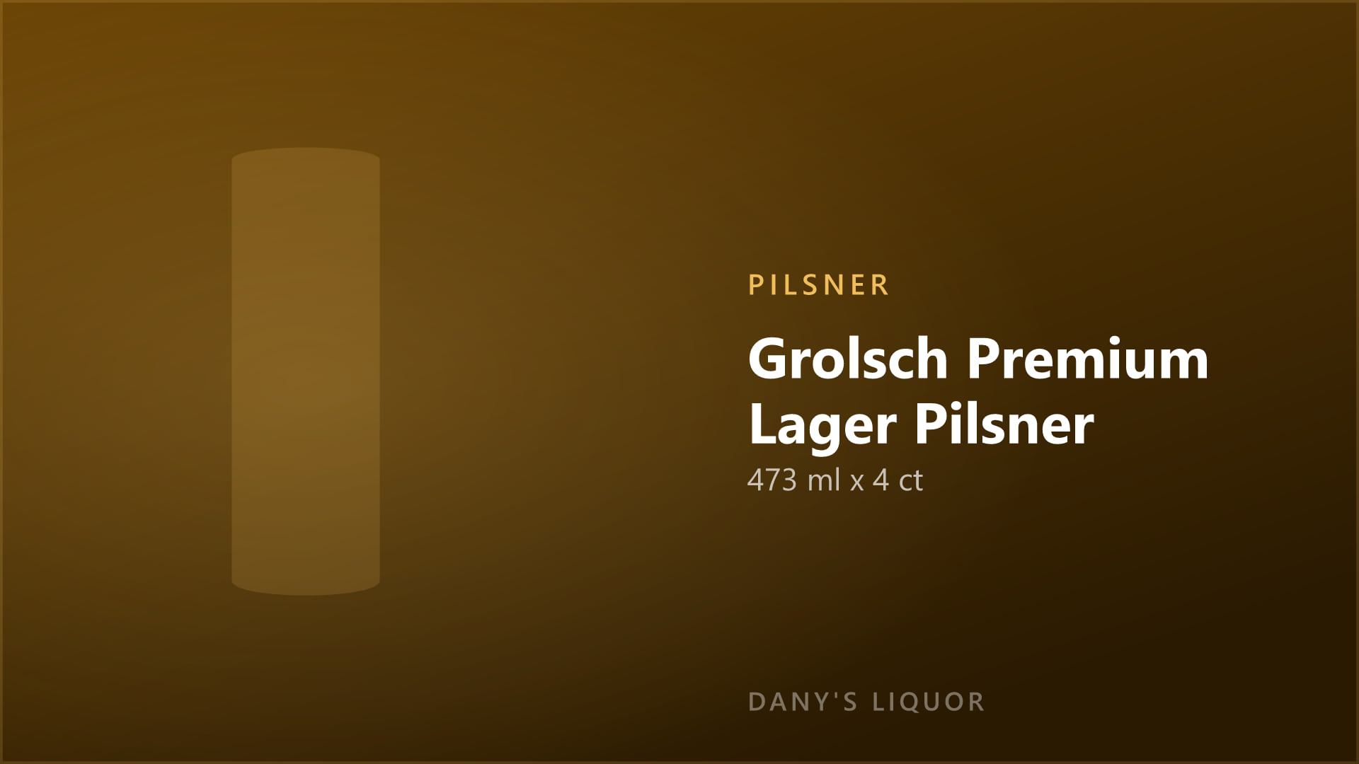 Grolsch Premium Lager Pilsner (473 ml x 4 ct)