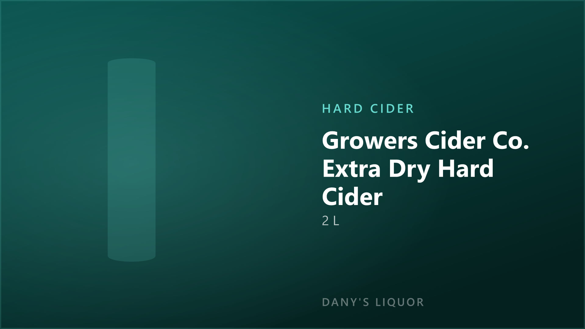 Growers Cider Co. Extra Dry Hard Cider (2 L)