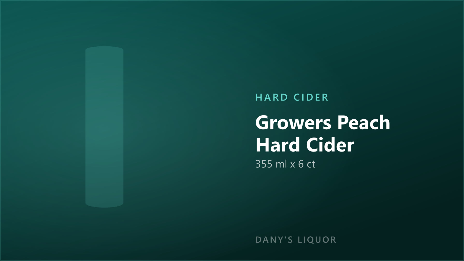 Growers Peach Hard Cider (355 ml x 6 ct)