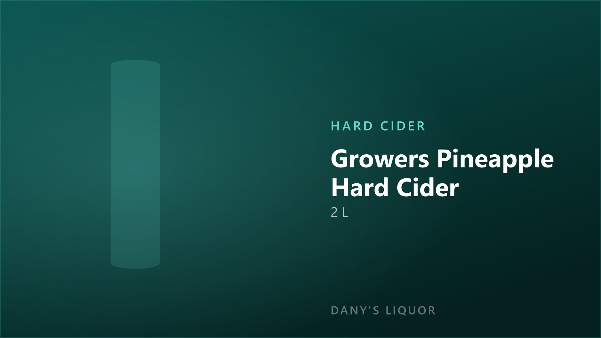 Growers Pineapple Hard Cider (2 L)