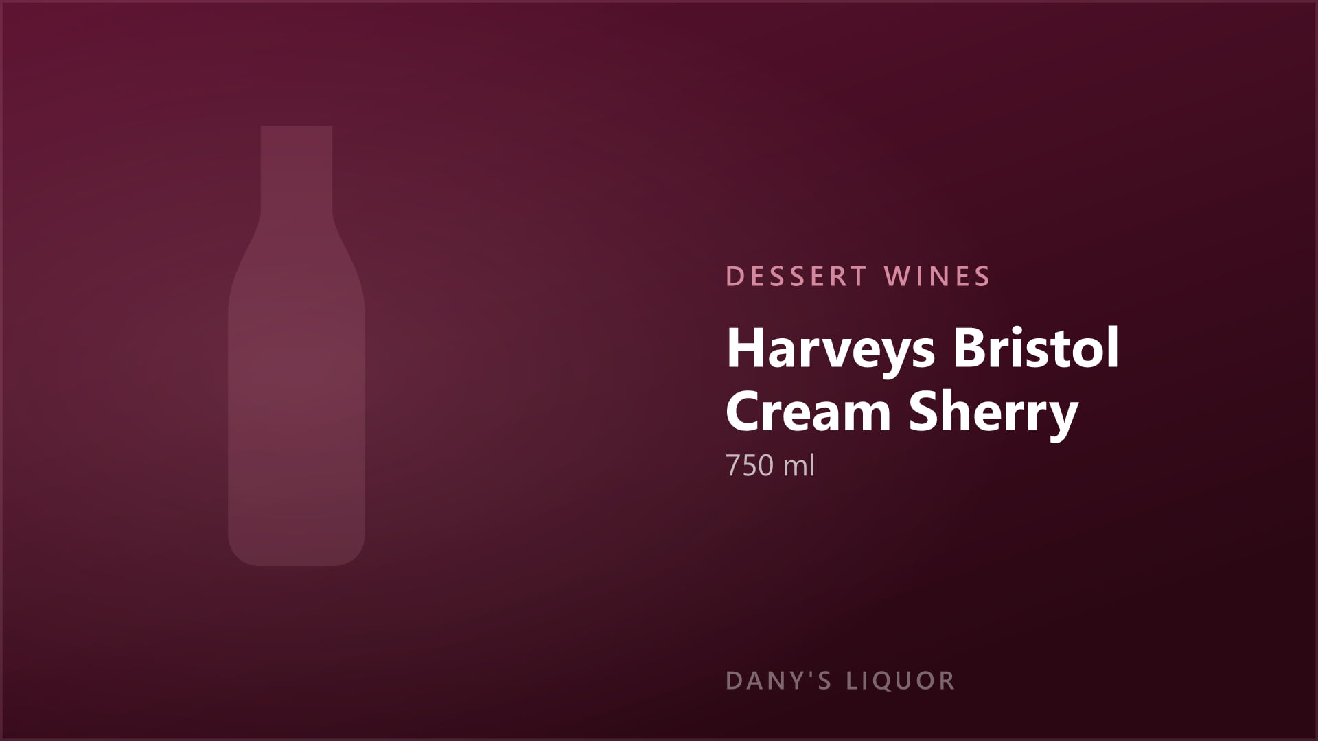 Harveys Bristol Cream Sherry (750 ml)