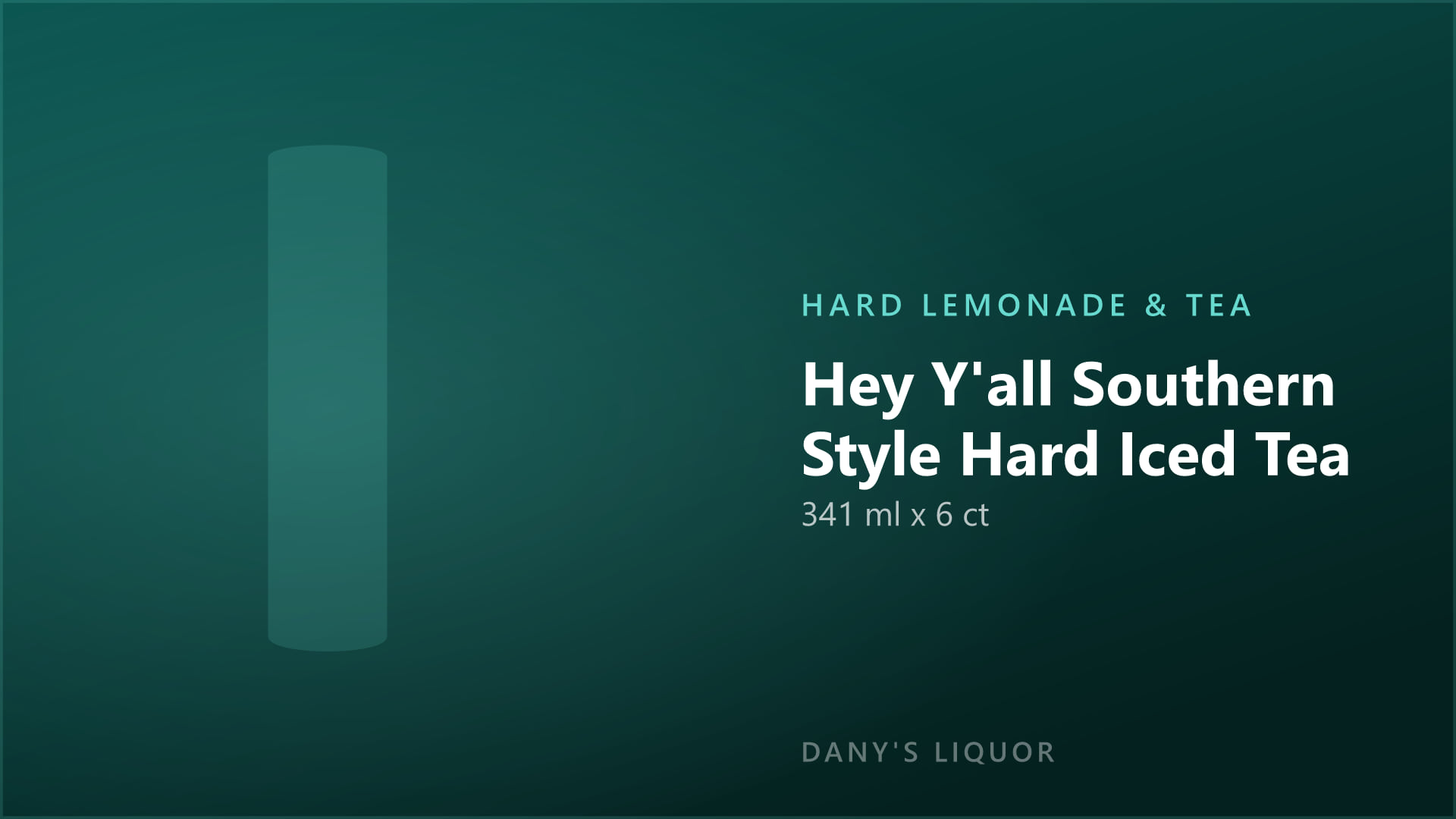 Hey Y'all Southern Style Hard Iced Tea (341 ml x 6 ct)